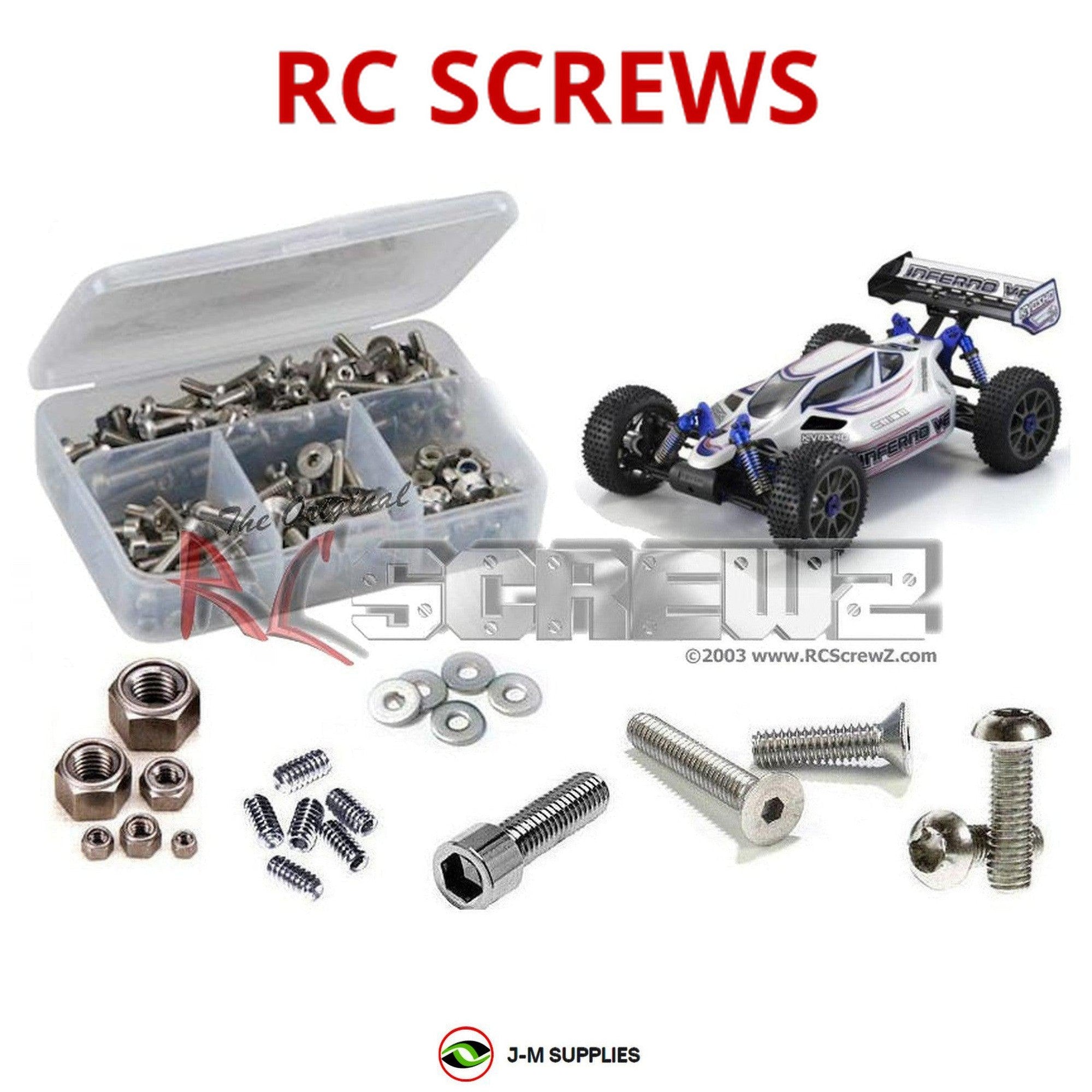 RCScrewZ Stainless Steel Screw Kit kyo123 for Kyosho Inferno VE 1/8th - Picture 1 of 12