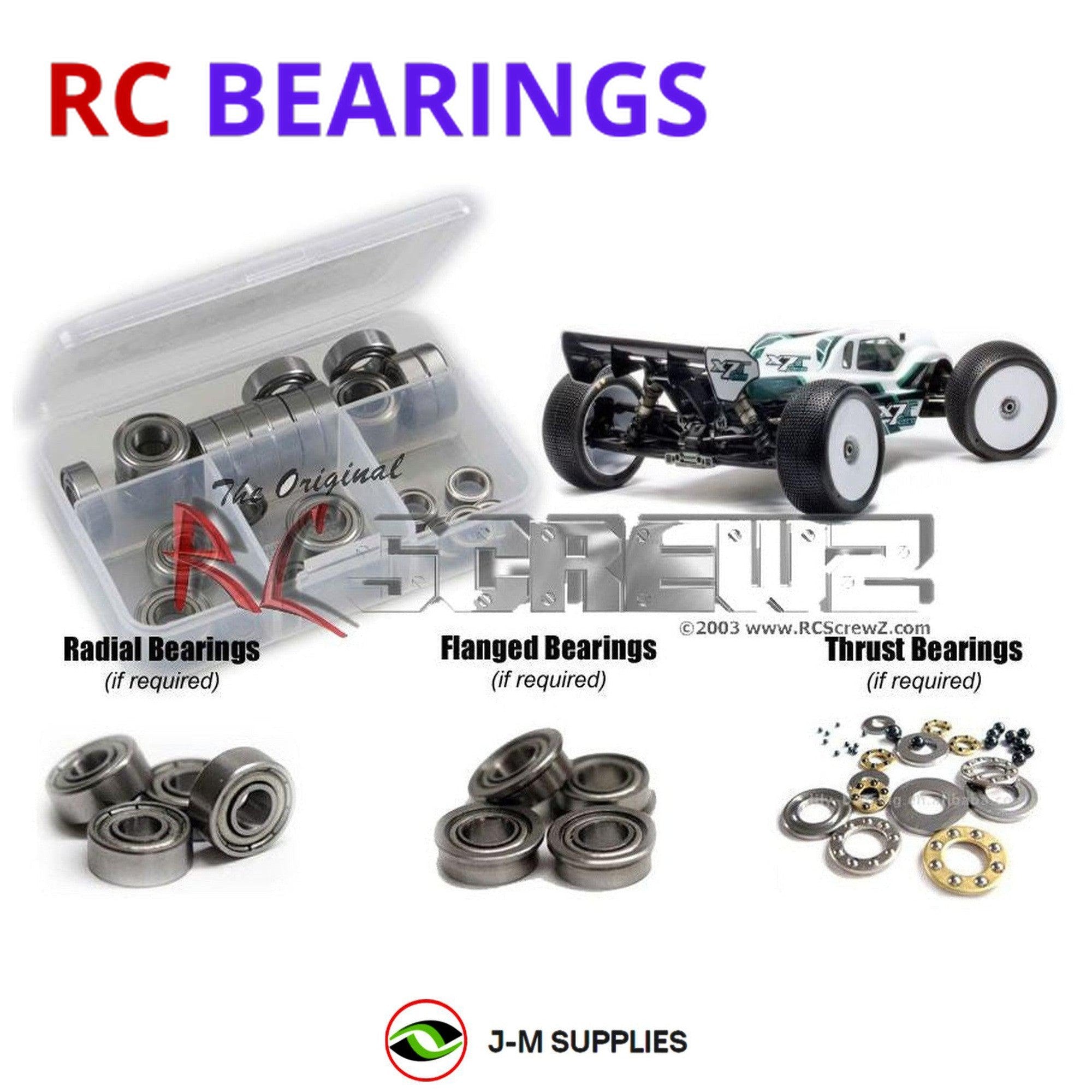 RCScrewZ Metal Shielded Bearing Kit mug035b for Mugen Seiki MGT7TR Eco #E2020 - Picture 1 of 12