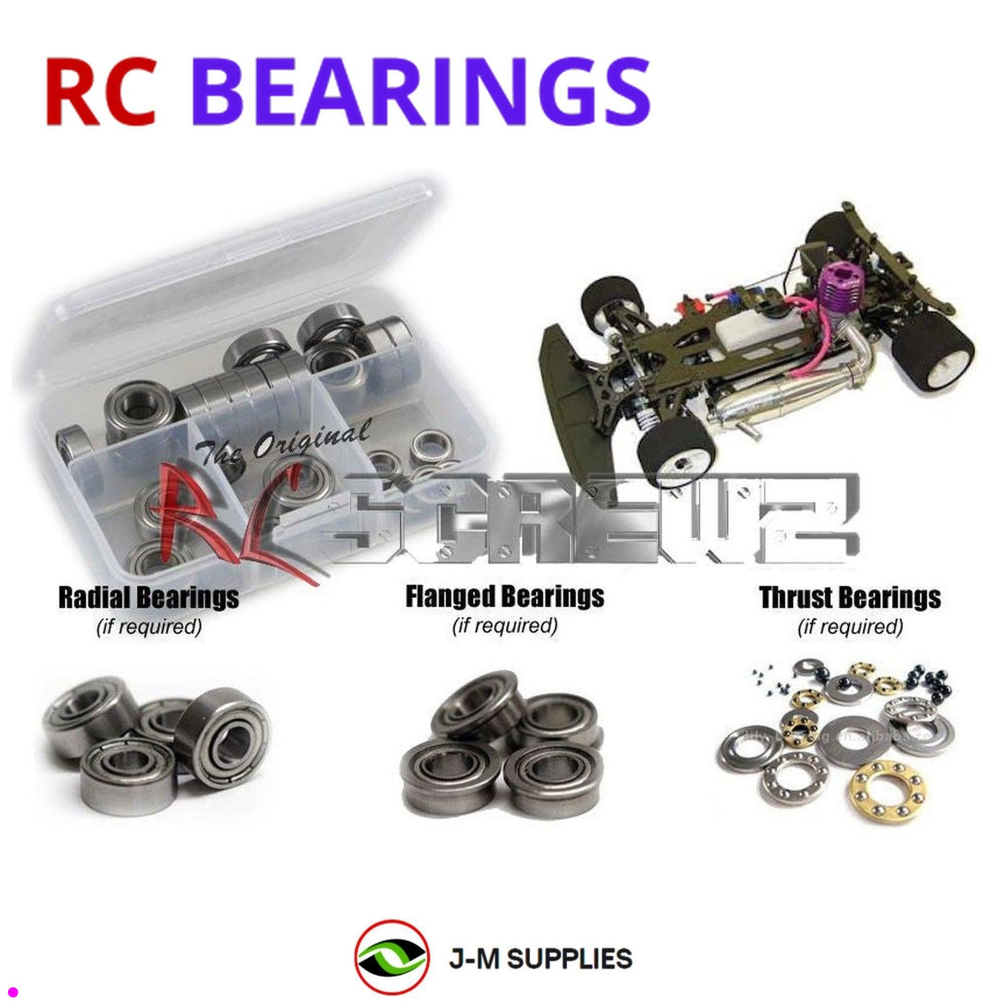 RCScrewZ Metal Shielded Bearing Kit mug011b for Mugen Seiki MRX-4 1/8th Nitro - Picture 1 of 12