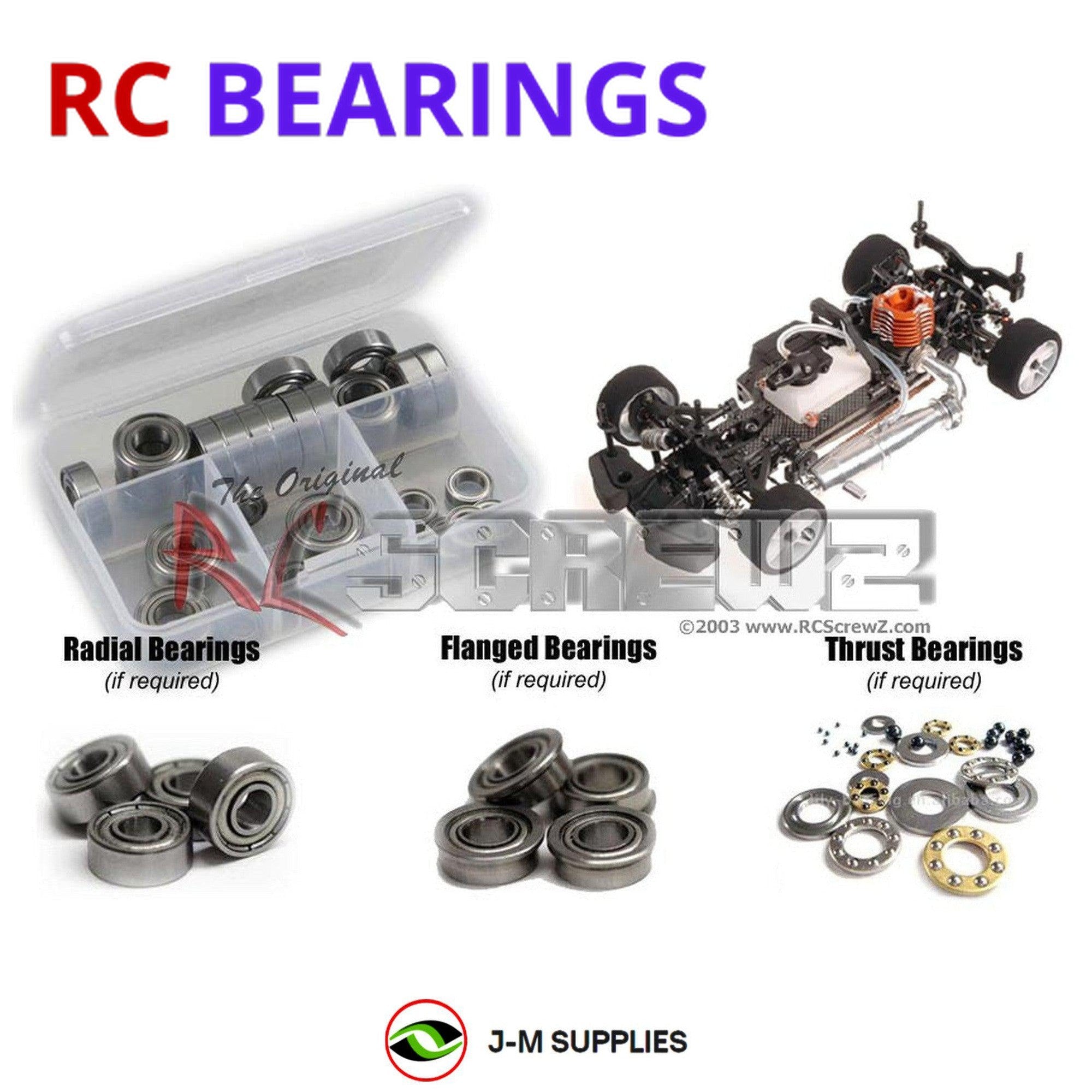 RCScrewZ Metal Shielded Bearing Kit ser021b for Serpent 733 1/10 #804000 - Picture 1 of 12