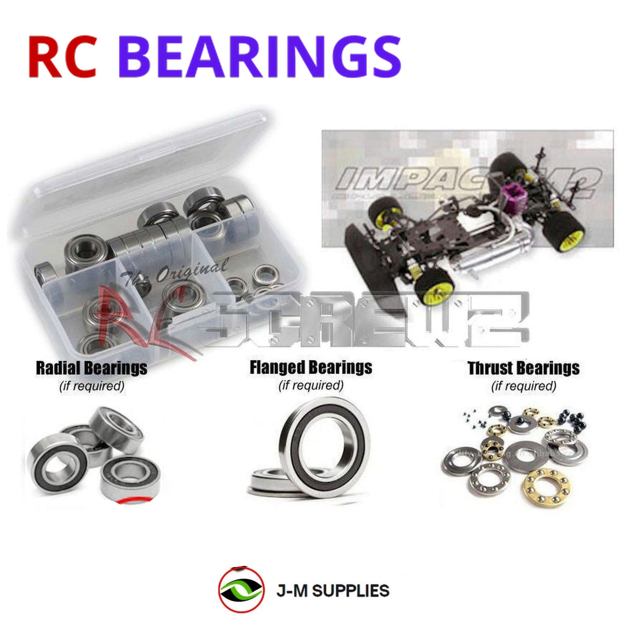 RCScrewZ Rubber Shielded Bearing Kit ser005r for Serpent Impact M2 4wd #808060 - Picture 2 of 12