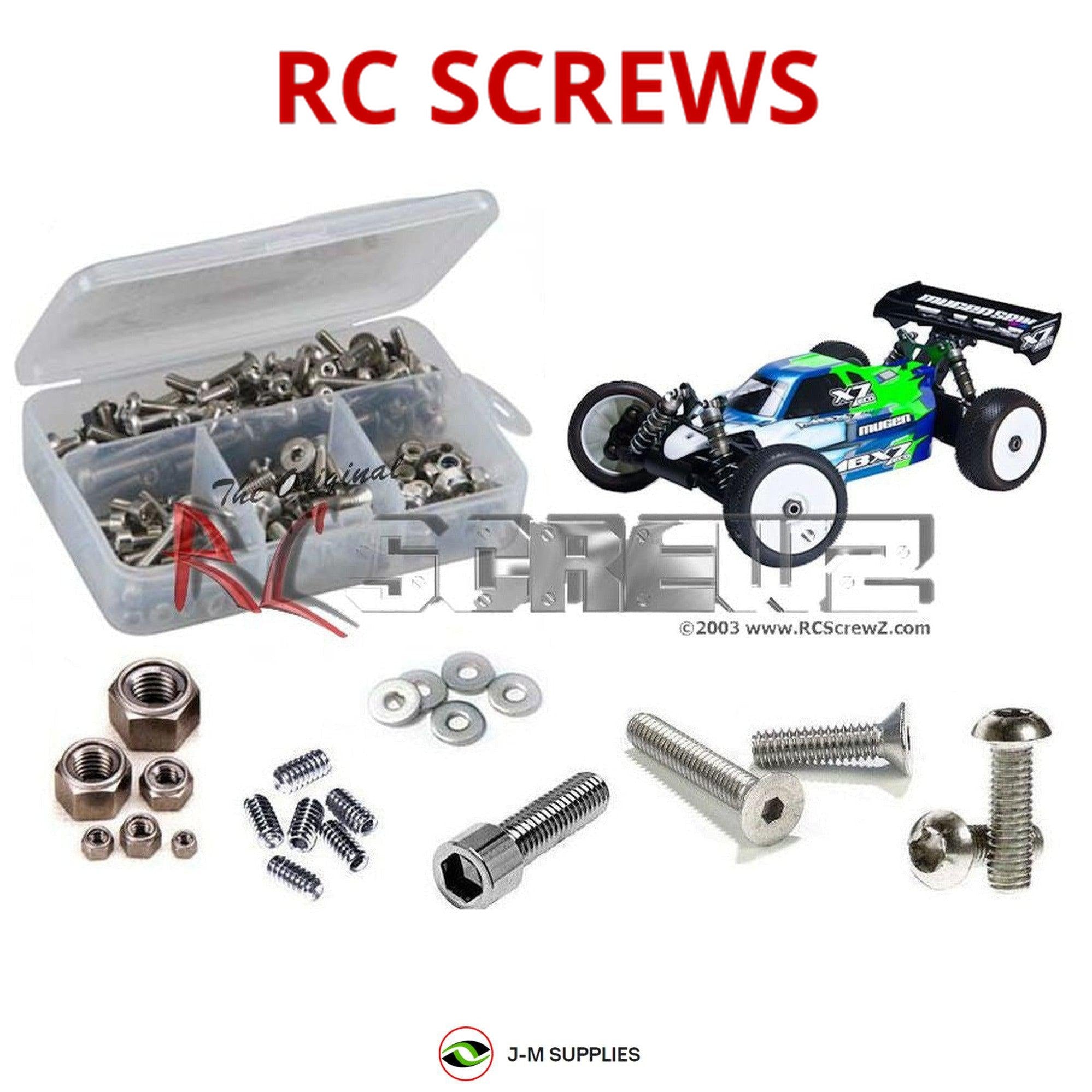 RCScrewZ Stainless Screw Kit+ mug025 for Mugen Seiki MBX-7E 1/8th Buggy | UPG - Picture 1 of 12