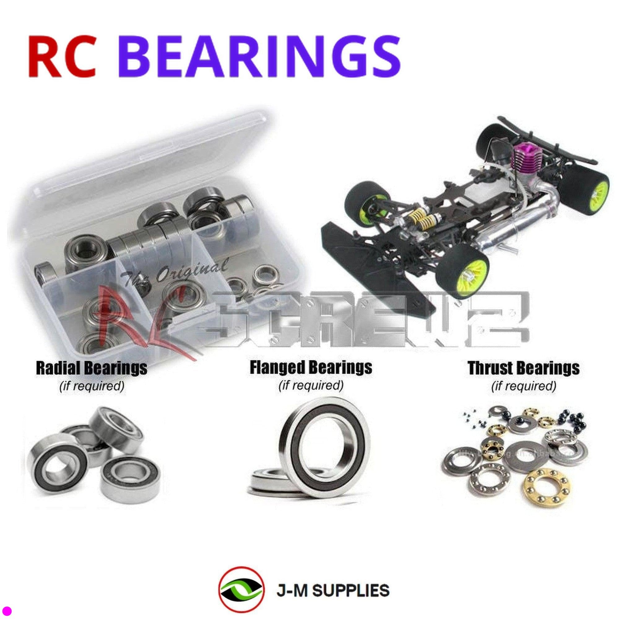 RCScrewZ Rubber Shielded Bearing ser006r for Serpent Vector NT 2002 909020 | SET - Picture 1 of 12