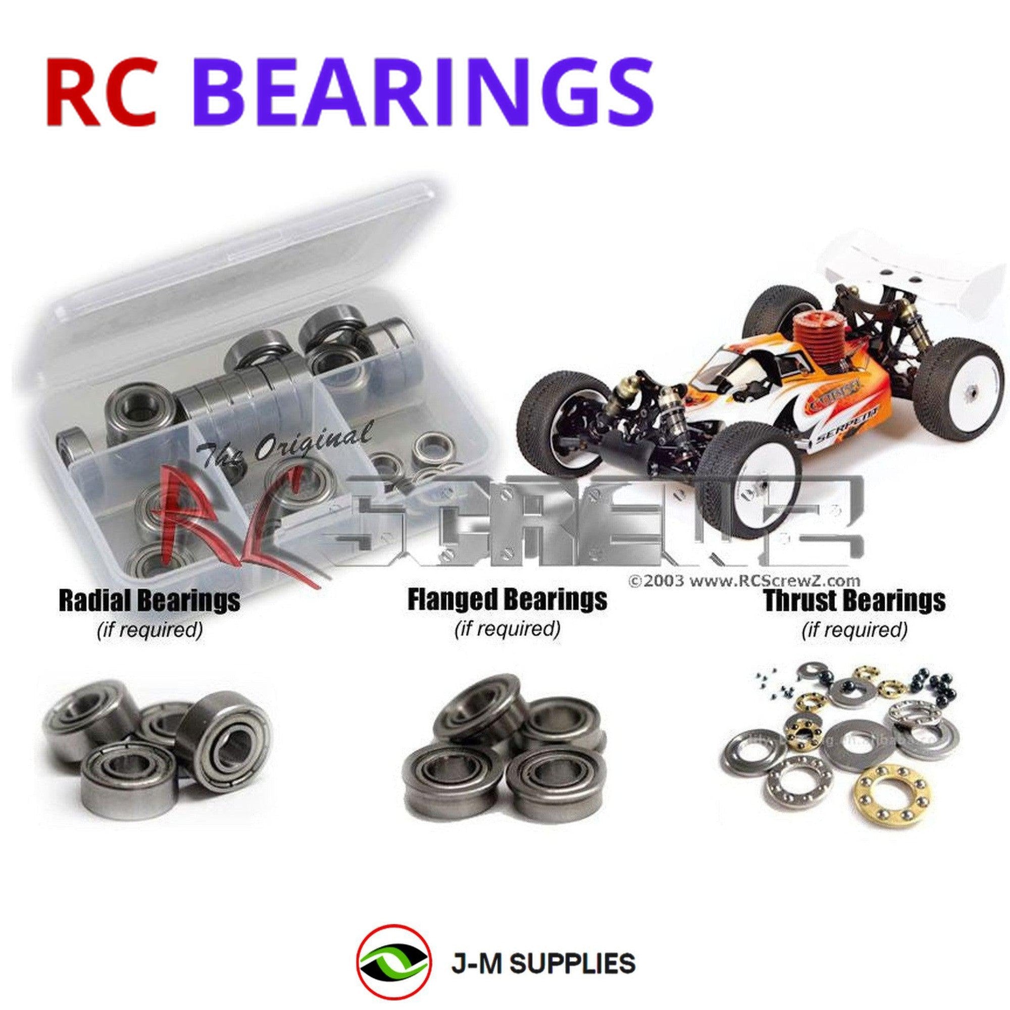 RCScrewZ Metal Shielded Bearings ser041b for Serpent Cobra 2.2 Buggy SER600015 - Picture 1 of 12