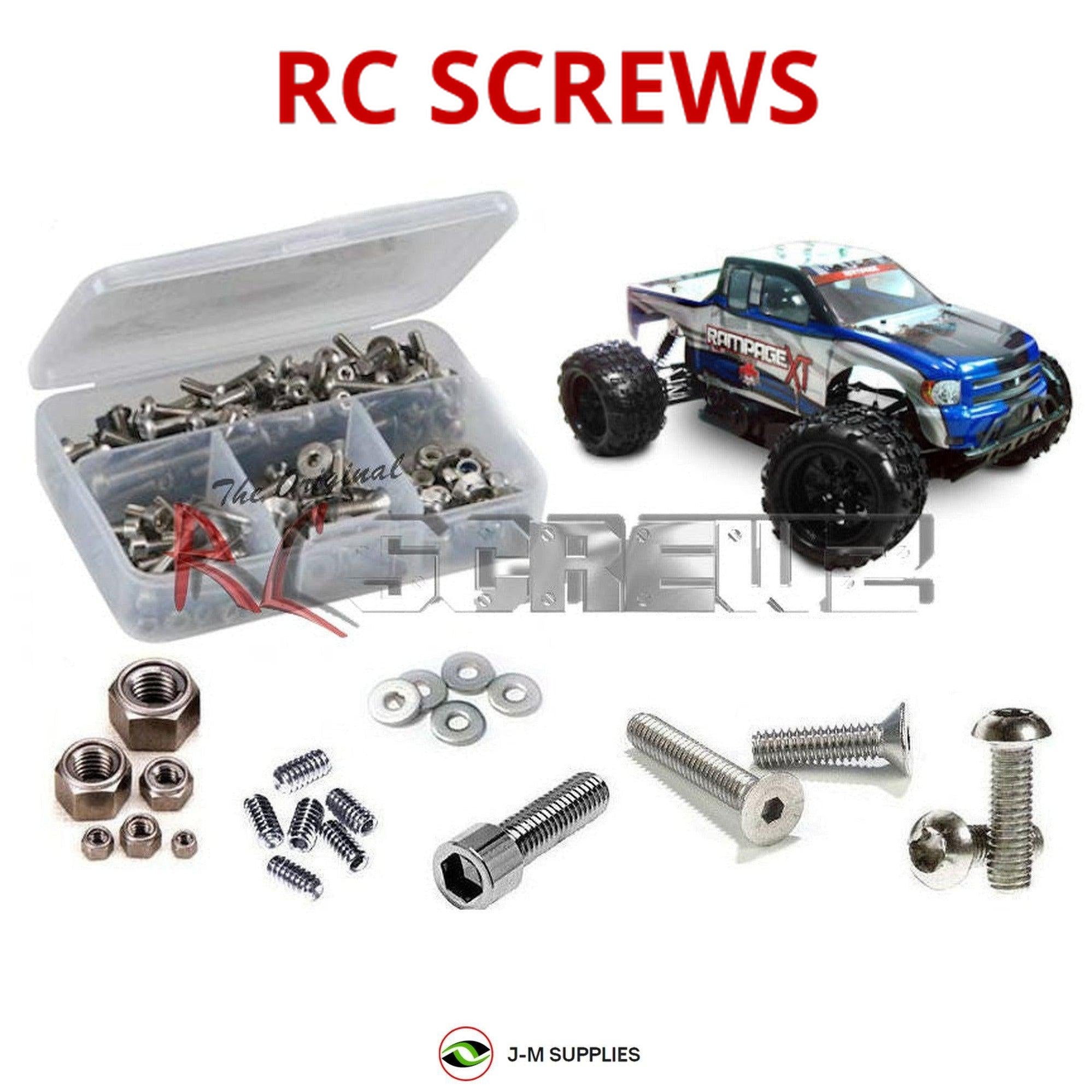 RCScrewZ Stainless Steel Screw Kit rcr014 for RedCat Racing 1/5 Rampage XT - Picture 1 of 12