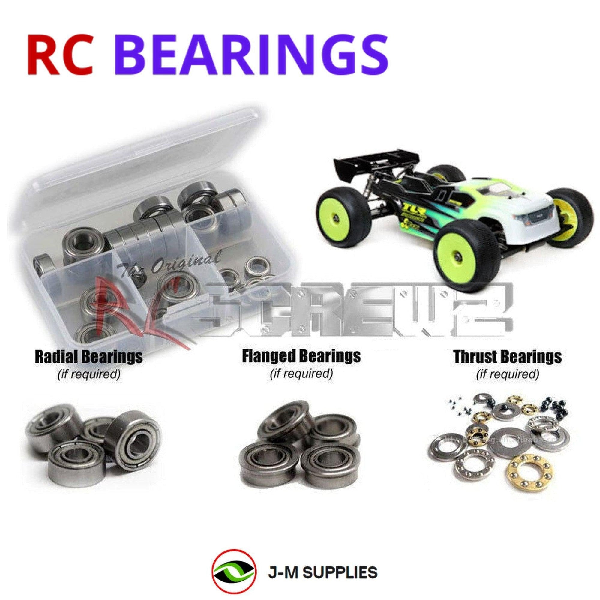 RCScrewZ Metal Shielded Bearings los126b for Losi 8ight XT/XTE 1/8th #TLR04009 - Picture 1 of 12