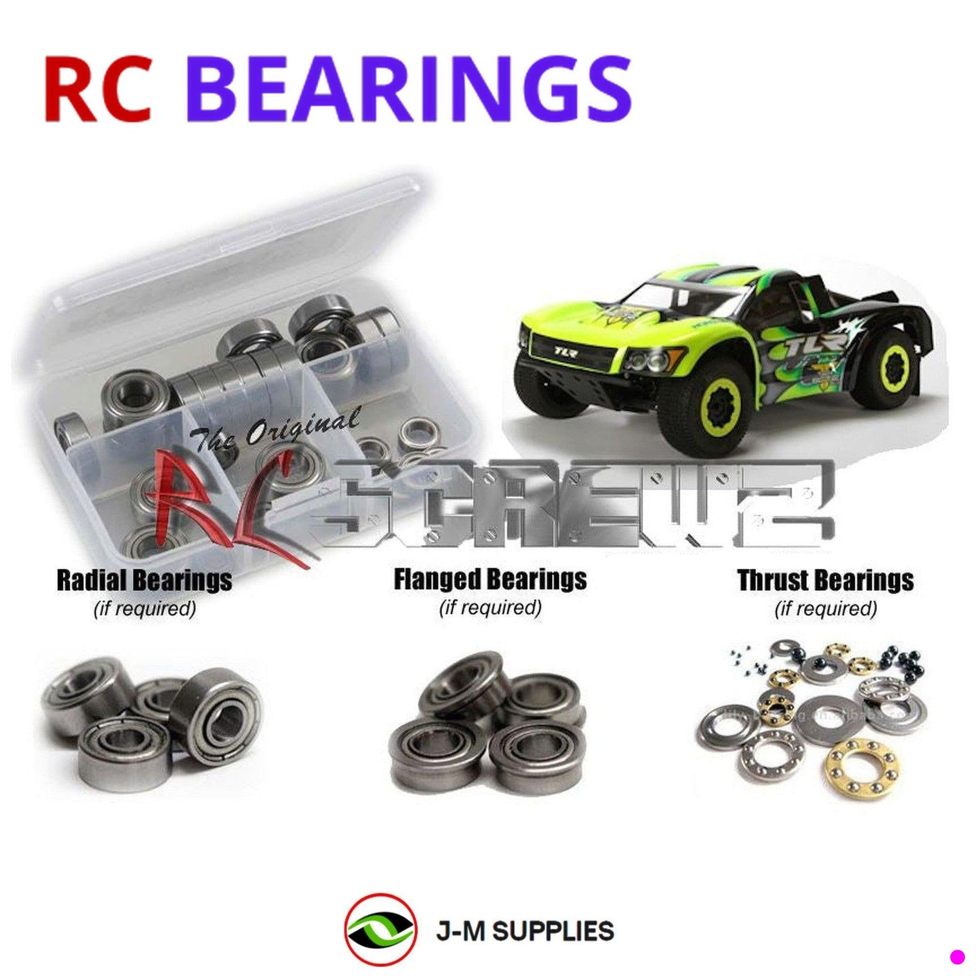 RCScrewZ Metal Shielded Bearing Kit los070b for Team Losi TEN SCTE 2.0 TLR03000 - Picture 1 of 12