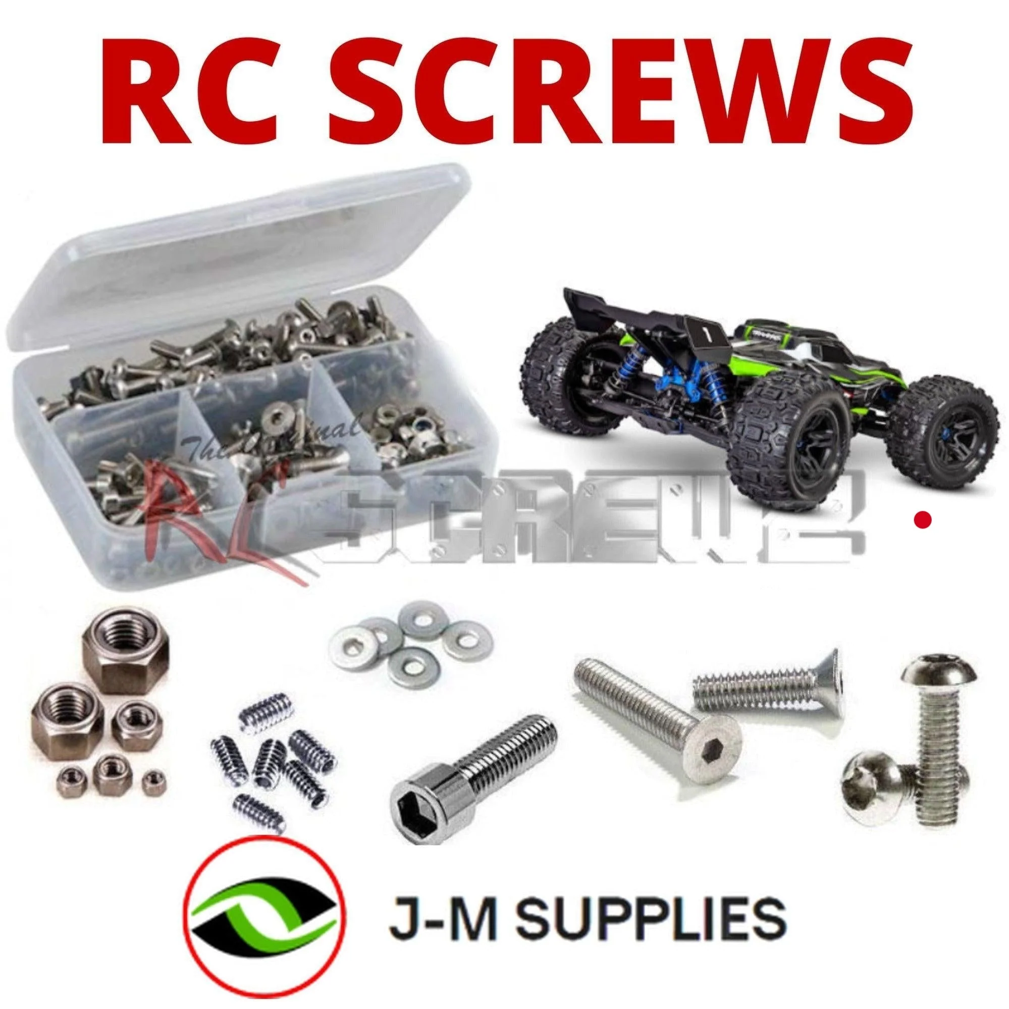 RCScrewZ Stainless Screw Kit tra101 for Traxxas Sledge RTR 6S 4WD 1/8 (#95076-4) - Picture 1 of 12