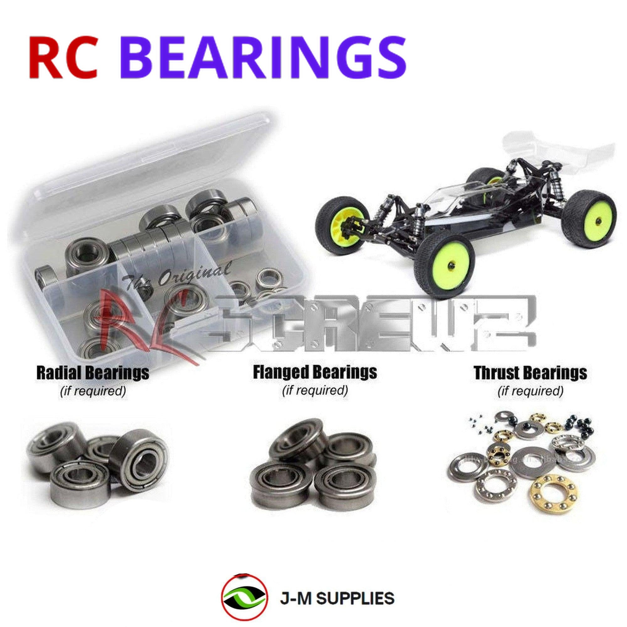 RCScrewZ Metal Shielded Bearings los136b for Team Losi Mini B Pro 2.0 #LOS01025 - Picture 1 of 12