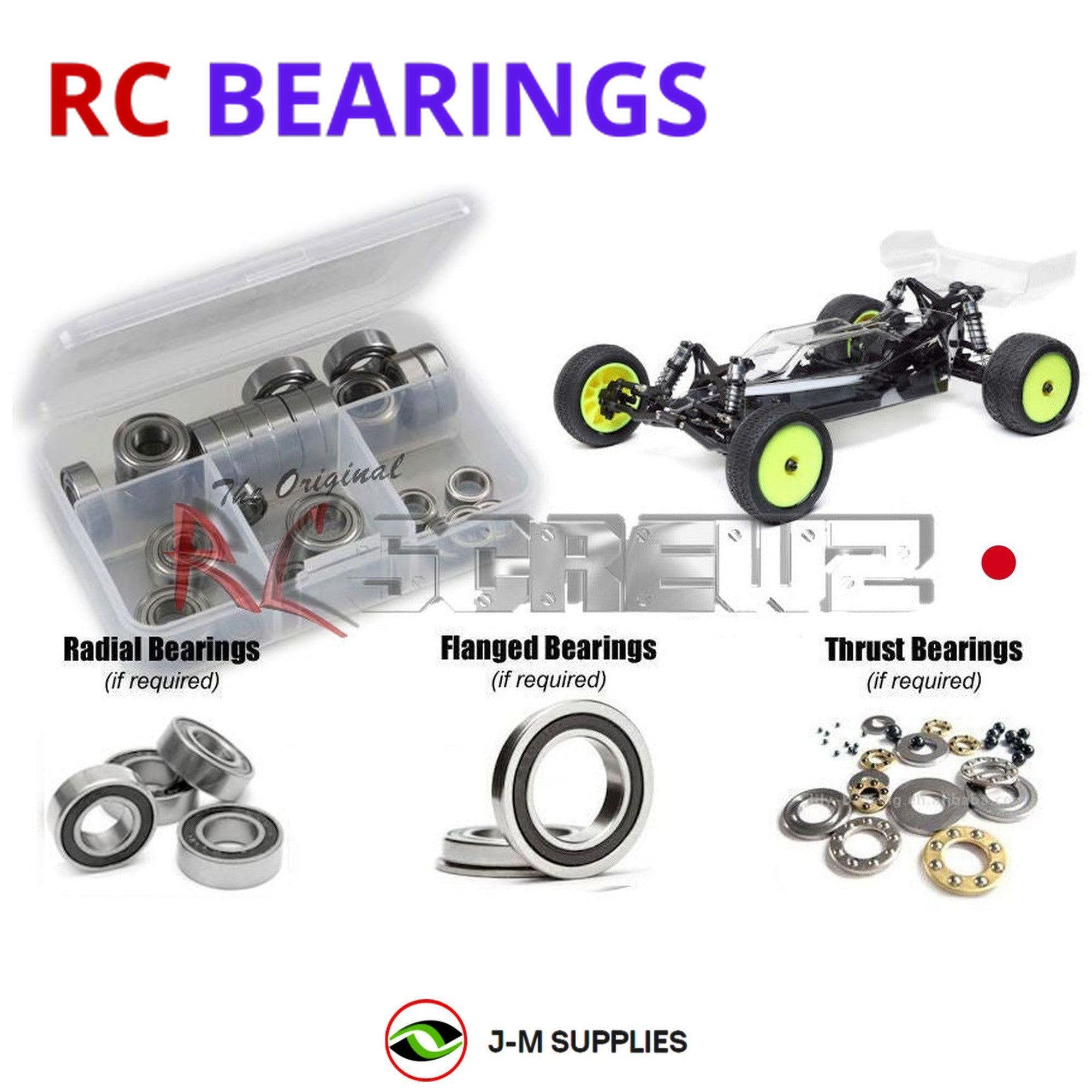 RCScrewZ Rubber Shielded Bearings los136r for Team Losi Mini B Pro 2.0 LOS01025 - Picture 1 of 12