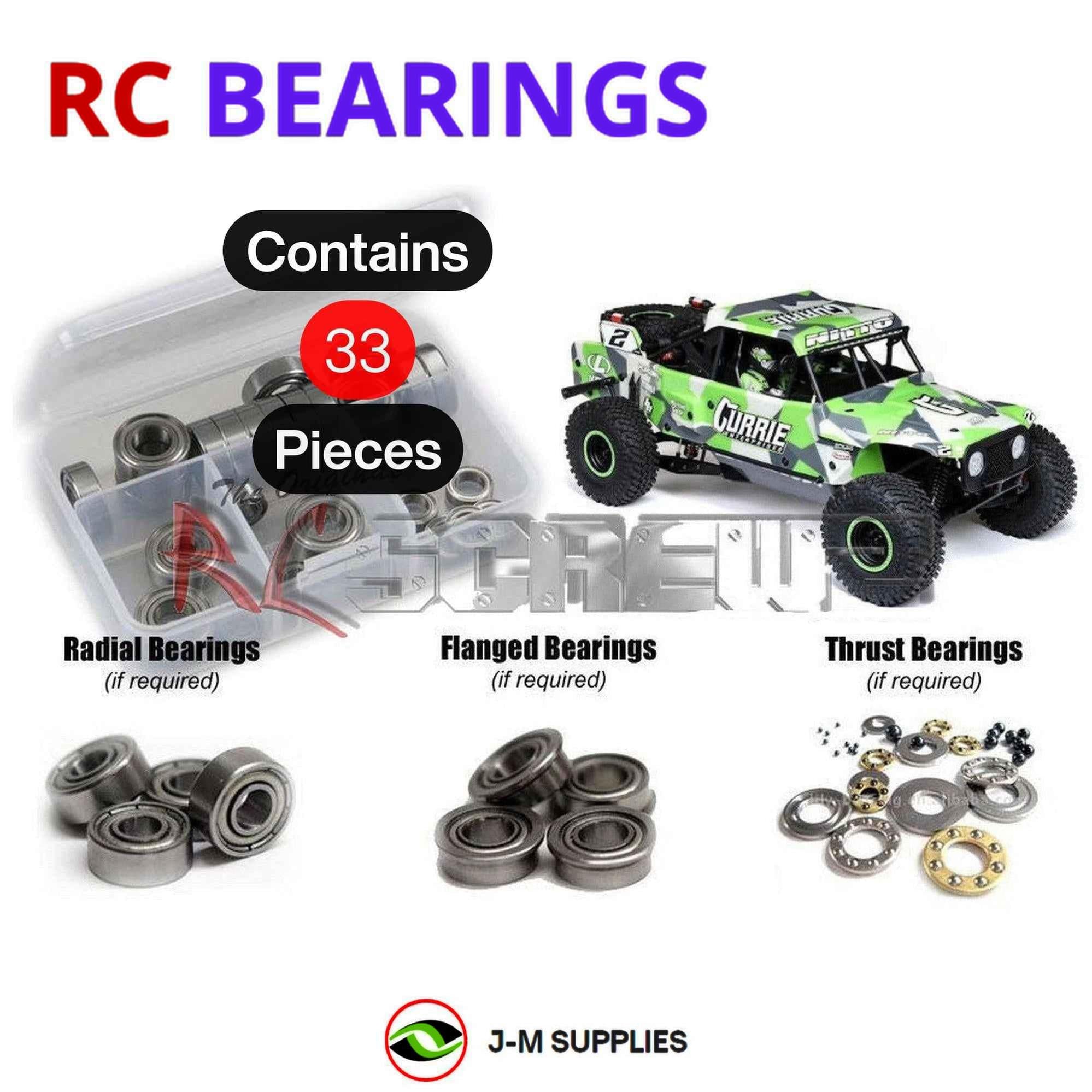 RCScrewZ Metal Shielded Bearing los132b for Losi Hammer Rey U4 4wd 1/10 LOS03030 - Picture 1 of 12