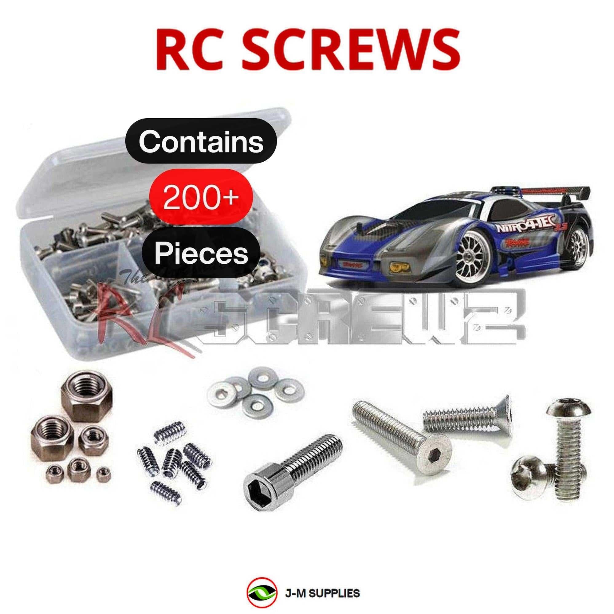RCScrewZ Stainless Screw Kit tra019 for Traxxas Nitro 4-Tec 3.3 1/10 #4809 | SET - Picture 1 of 12