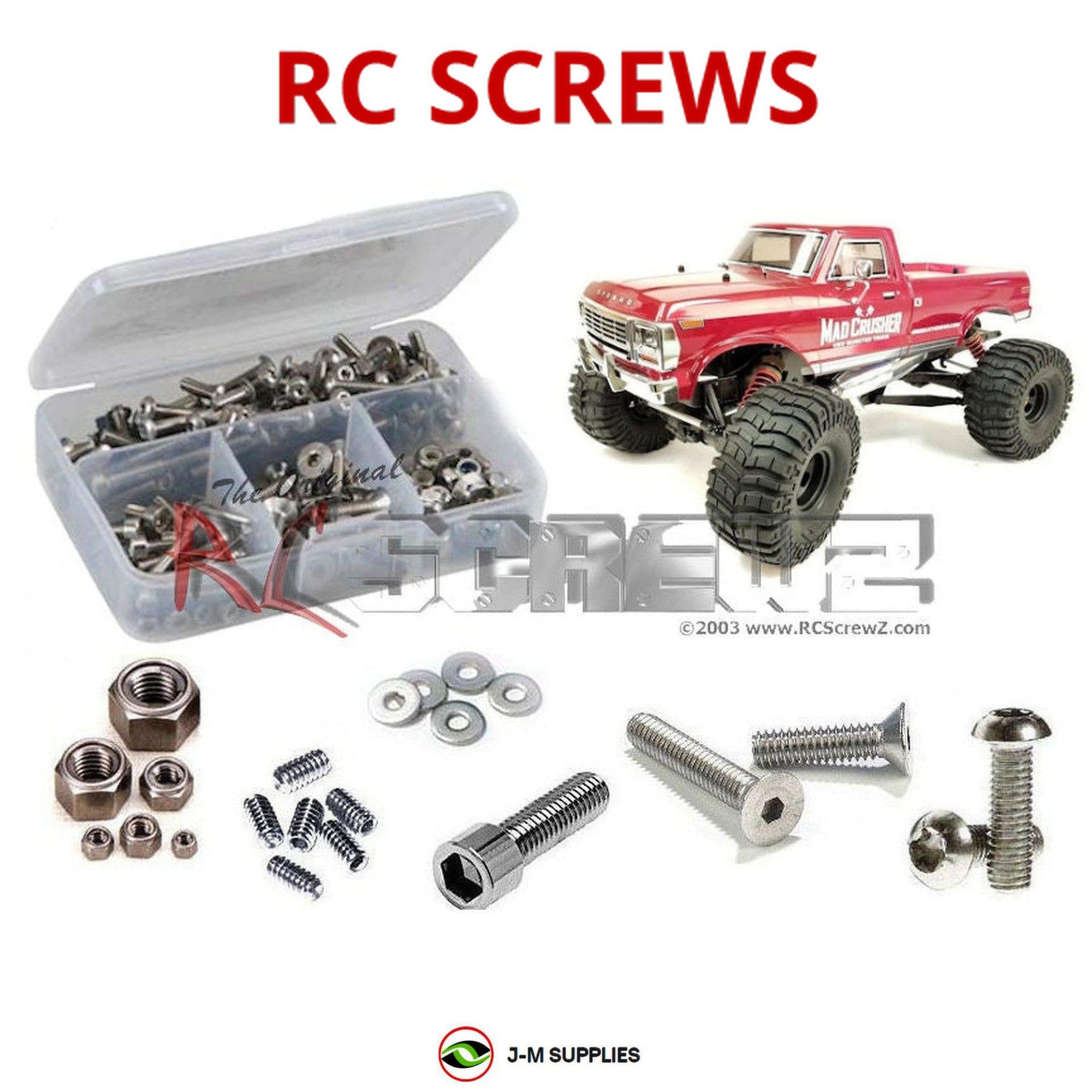 RCScrewZ Stainless Steel Screw Kit kyo180 for Kyosho Mad Crusher GP KYO33152 - Picture 1 of 12