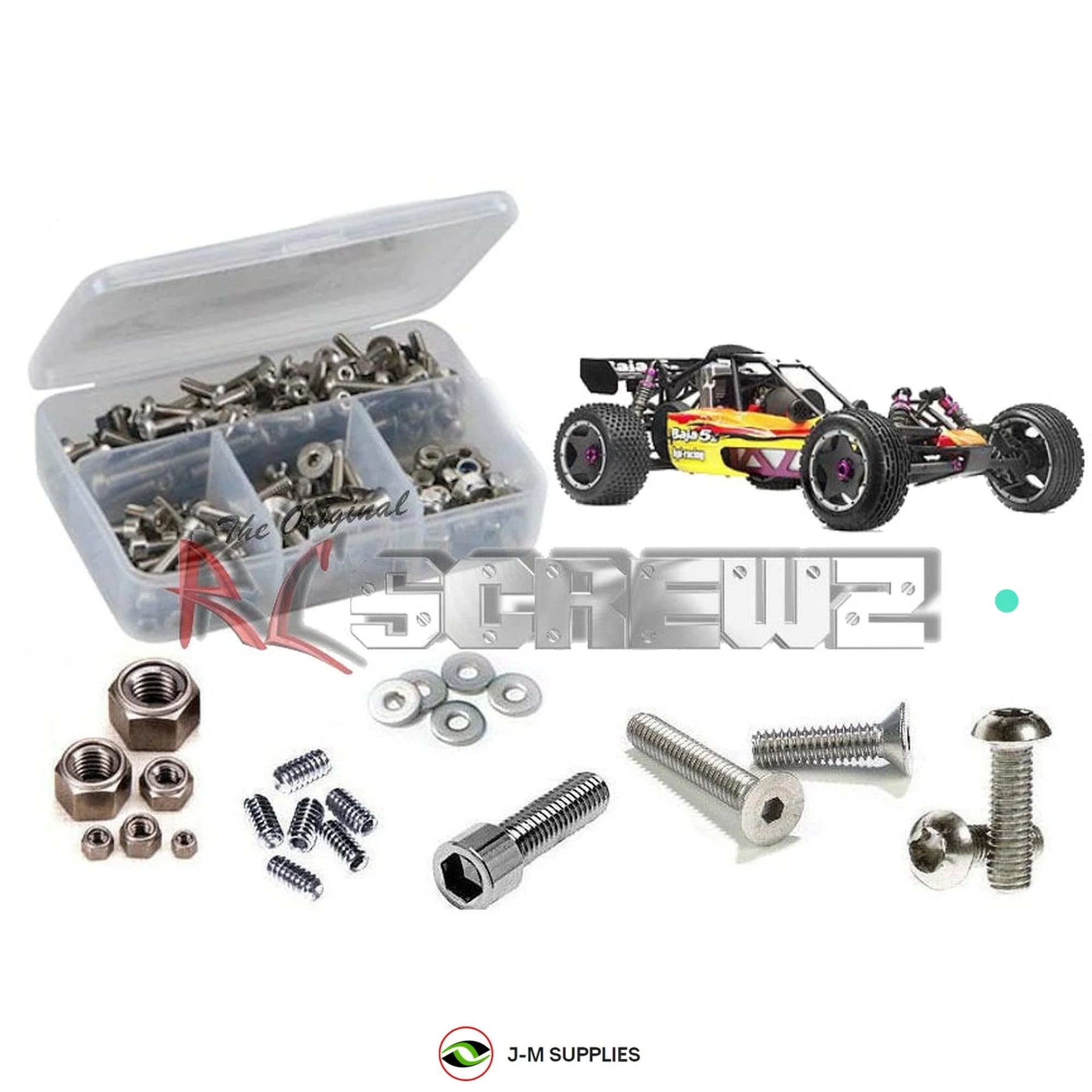 RCScrewZ Stainless Screw Kit+ hpi028 for HPI Racing 1/5 Baja 5B RTR - Picture 1 of 12