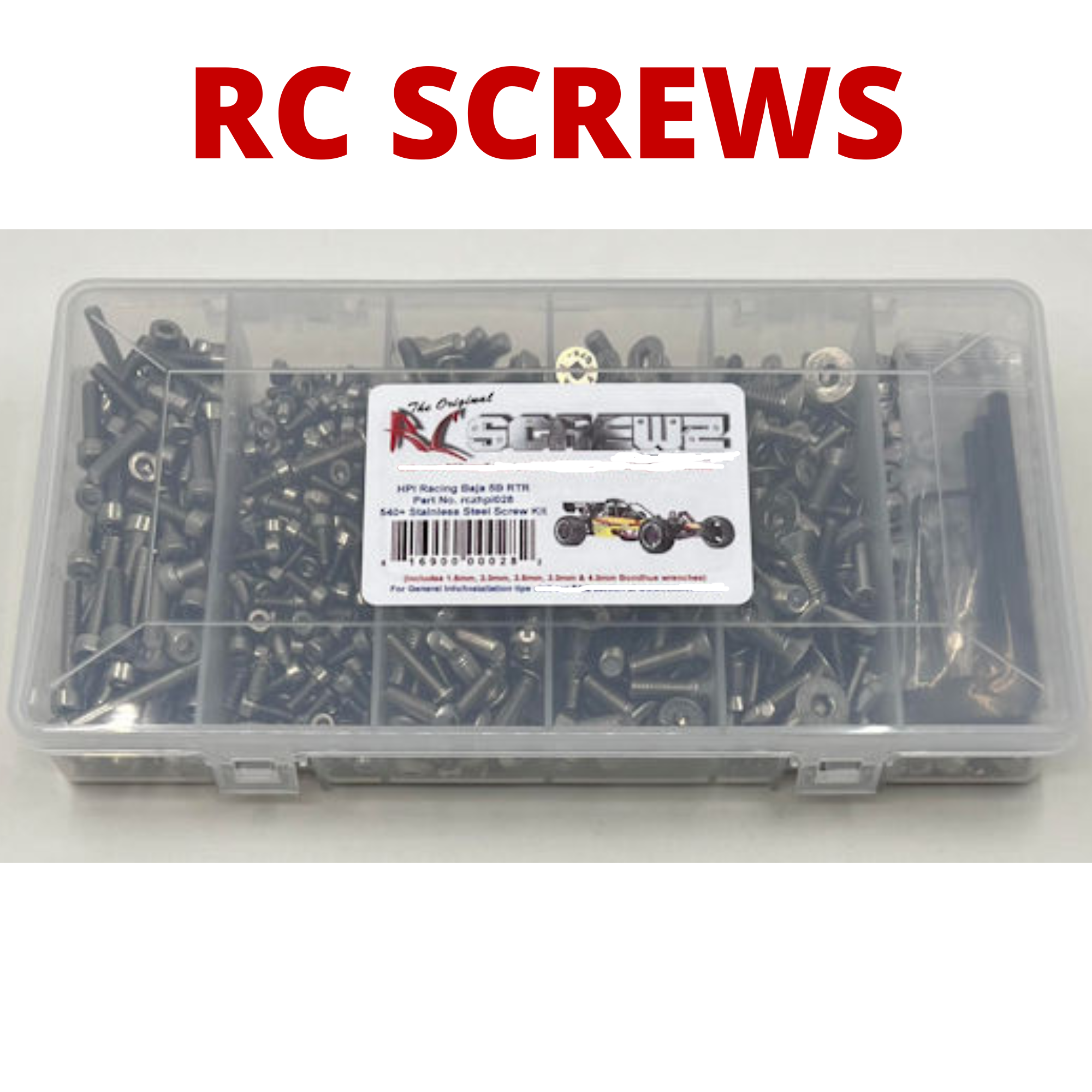 RCScrewZ Stainless Screw Kit hpi028 for HPI 1/5 Baja 5B Buggy RTR (#10600) | SET - Picture 2 of 12
