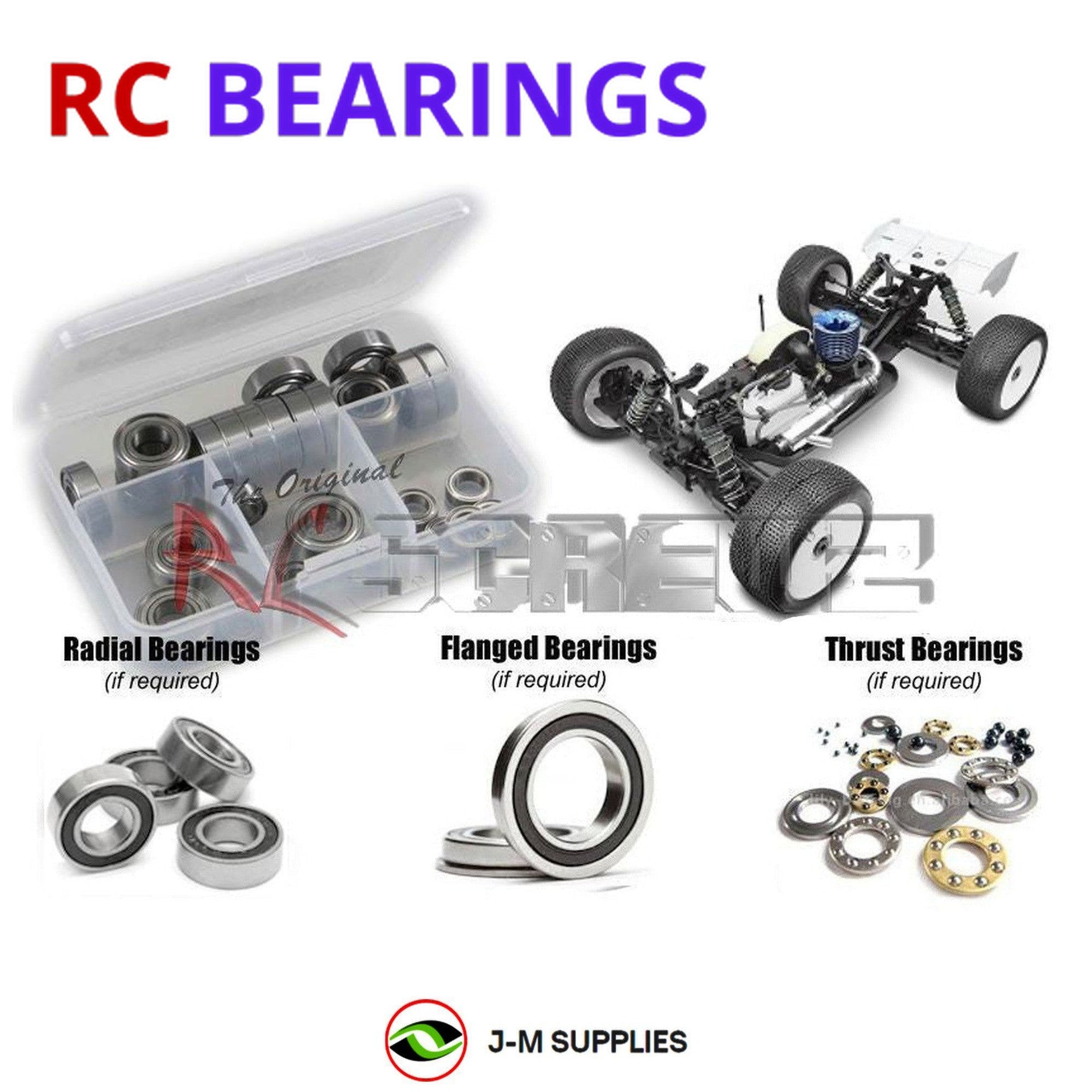 RCScrewZ Rubber Shielded Bearing tek010r for Tekno RC NT48.3 #TKR5406 - Picture 1 of 12