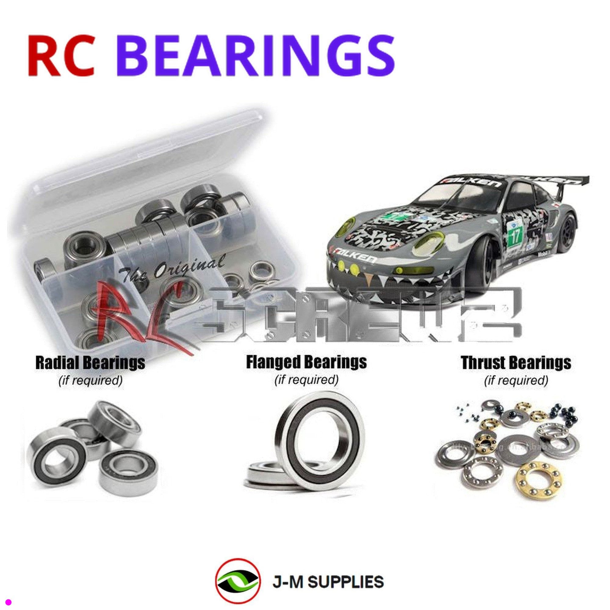 RCScrewZ Rubber Shielded Bearings hpi084r for HPI Racing RS4 Sport 3 Flux 114350 - Picture 1 of 12