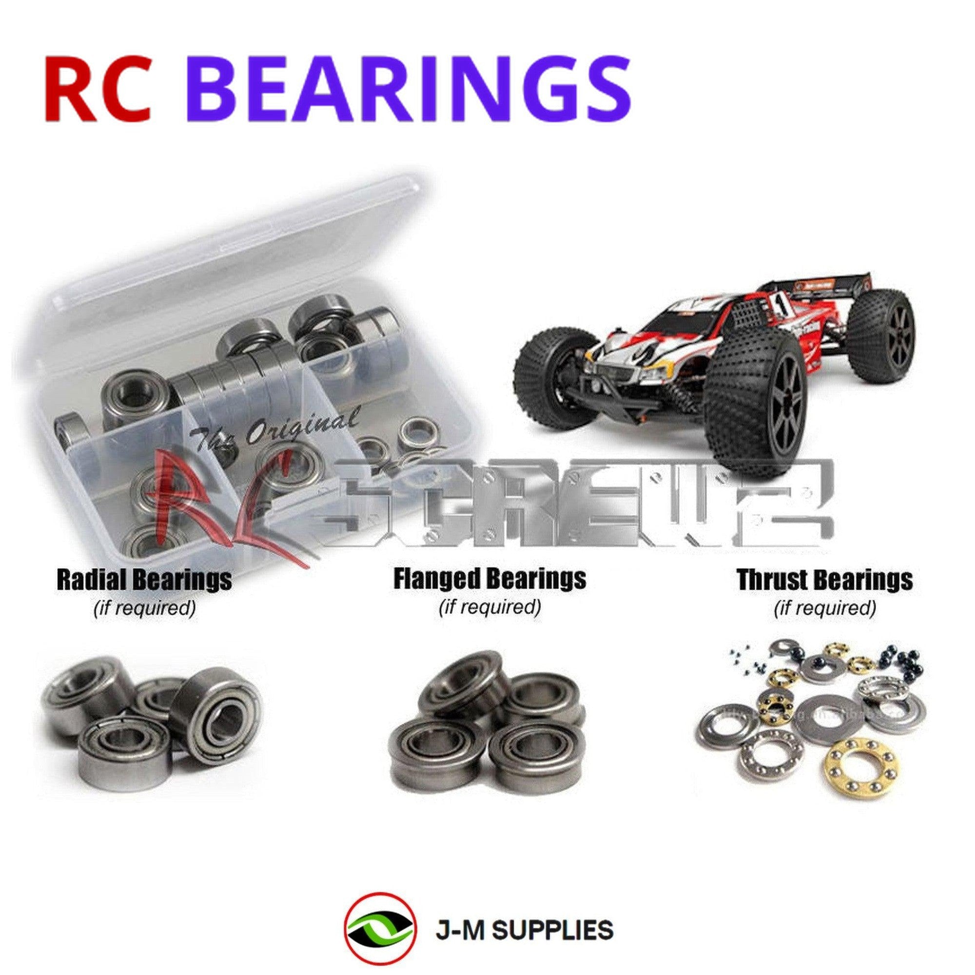 RCScrewZ Metal Shielded Bearings hpi065b for HPI Racing Trophy Flux 1/8 #107018 - Picture 1 of 12