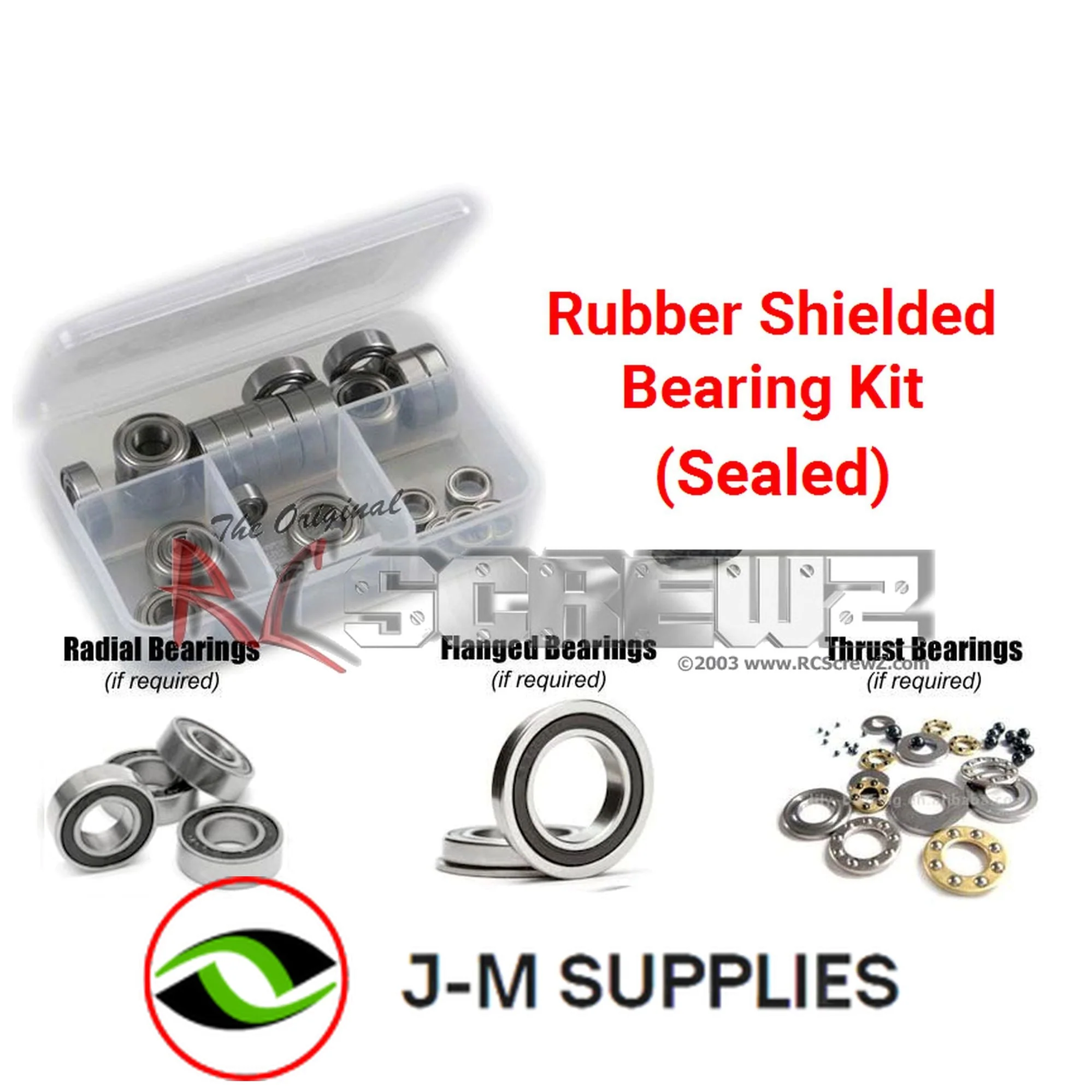 RCScrewZ Metal Shielded Bearing Kit yok012r for Yokomo MR4-BX 1/10th - Picture 1 of 12