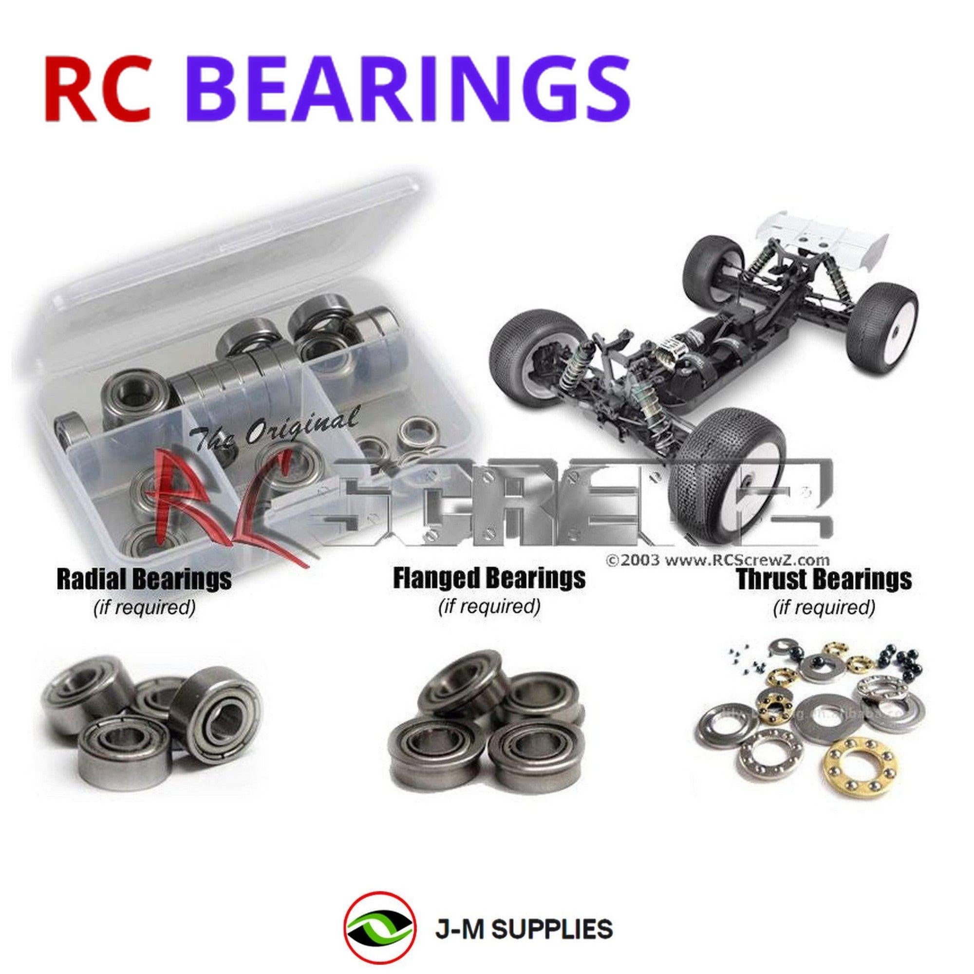 RCScrewZ Metal Shielded Bearing Kit tek009b for Tekno RC NB48.3 TKR5602 - Picture 1 of 12