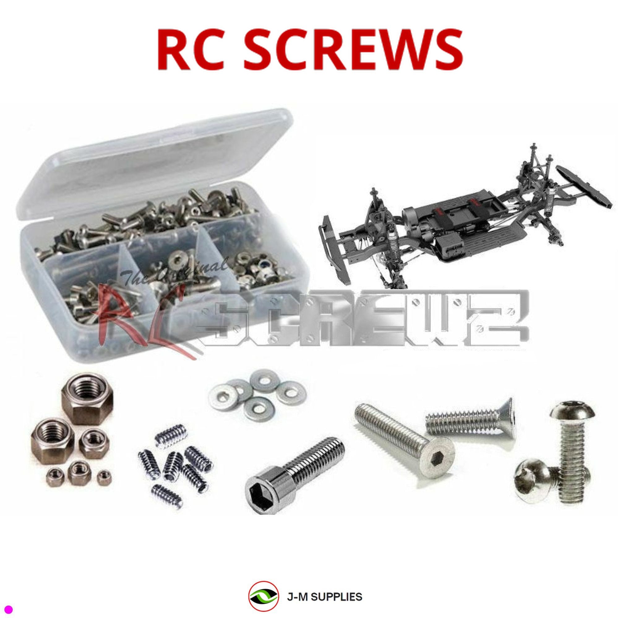 RCScrewZ Stainless Steel Screw Kit rcr066 for Redcat Gen 8 P.A.C.K. # RER11386 - Picture 1 of 12