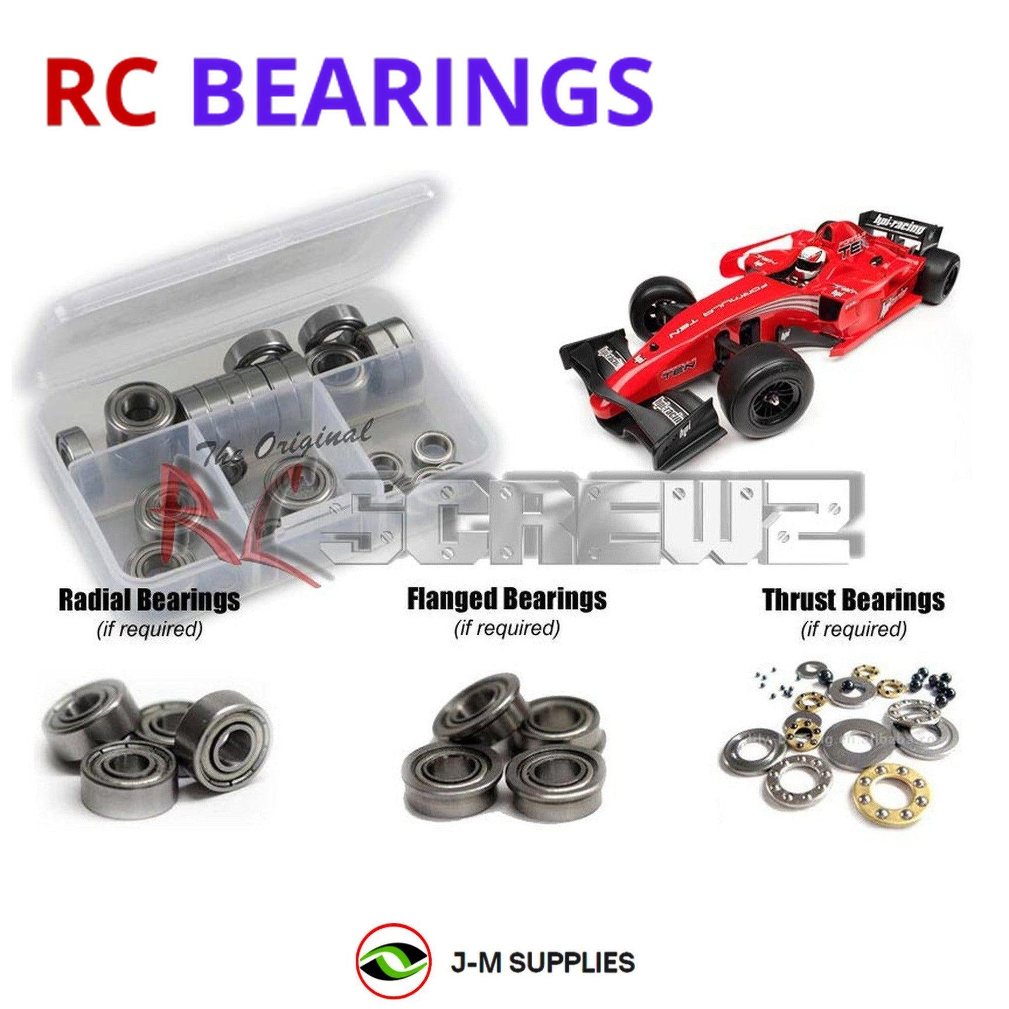 RCScrewZ Metal Shielded Bearing Kit hpi059b for HPI Racing F10 Formula 1 #102851 - Picture 1 of 12