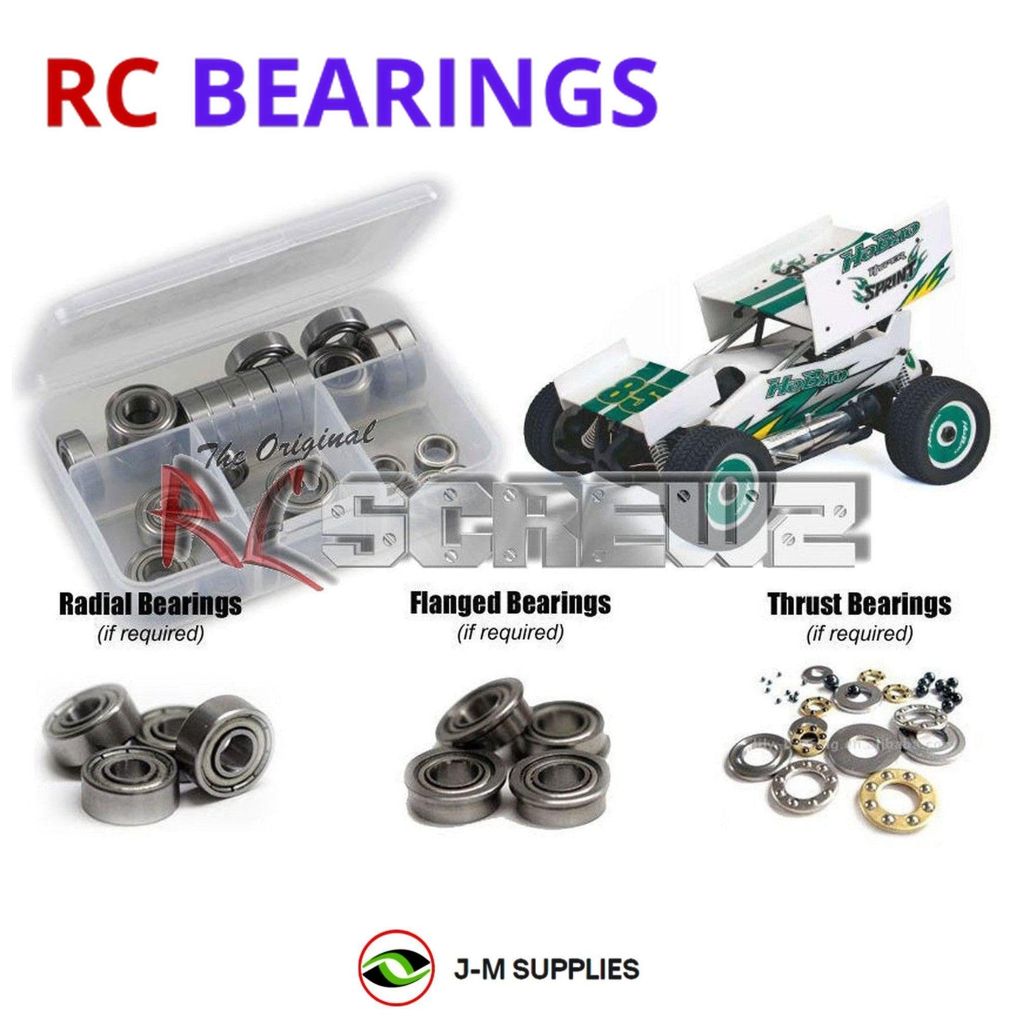 RCScrewZ Metal Shielded Bearings ofn086b for Ofna/Hobao Hyper 8 Sprint Car 1/8th - Picture 1 of 12