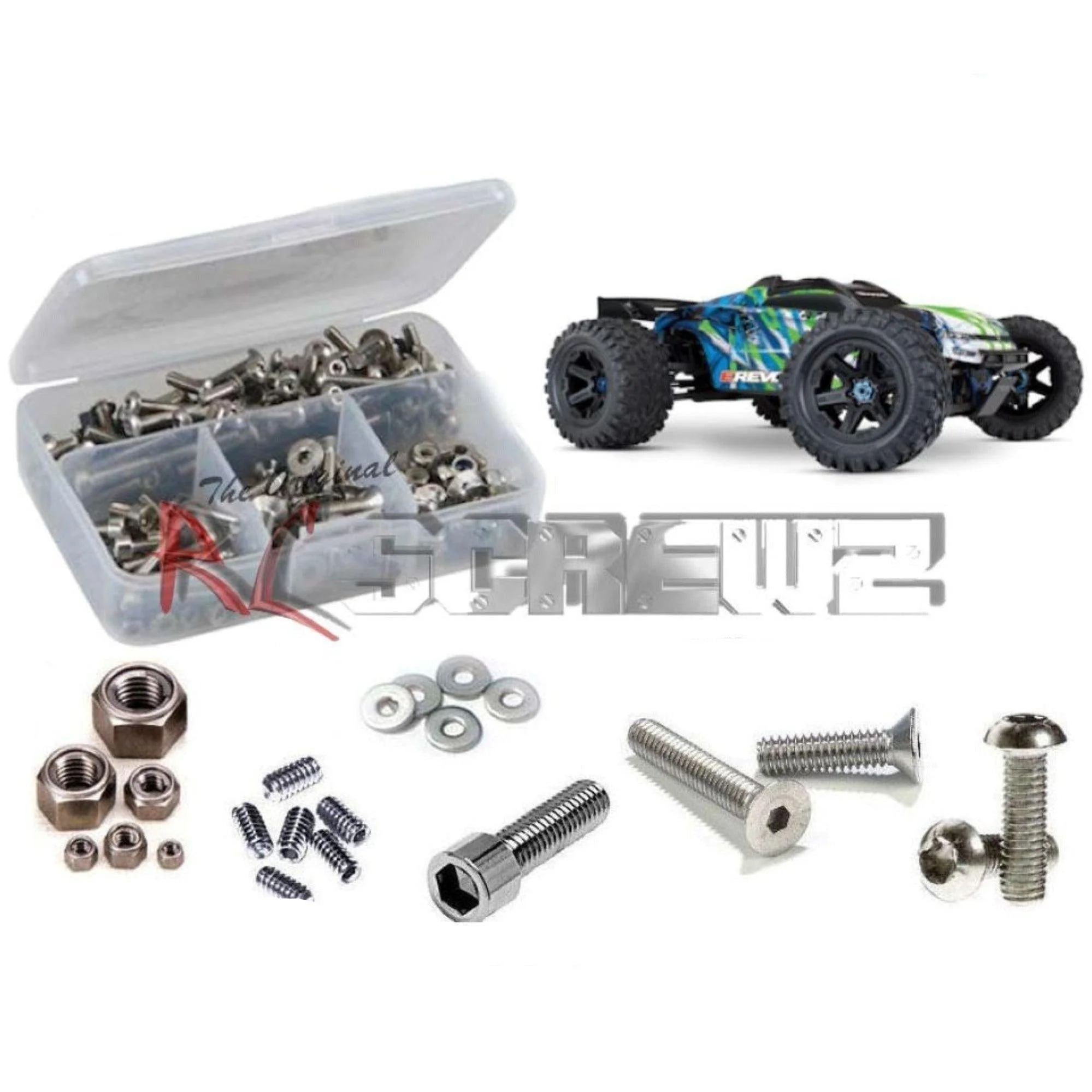 RCScrewZ Stainless Screw Kit tra082 for Traxxas E-Revo VXL 2.0 4WD (#86086-4) MT - Picture 1 of 12