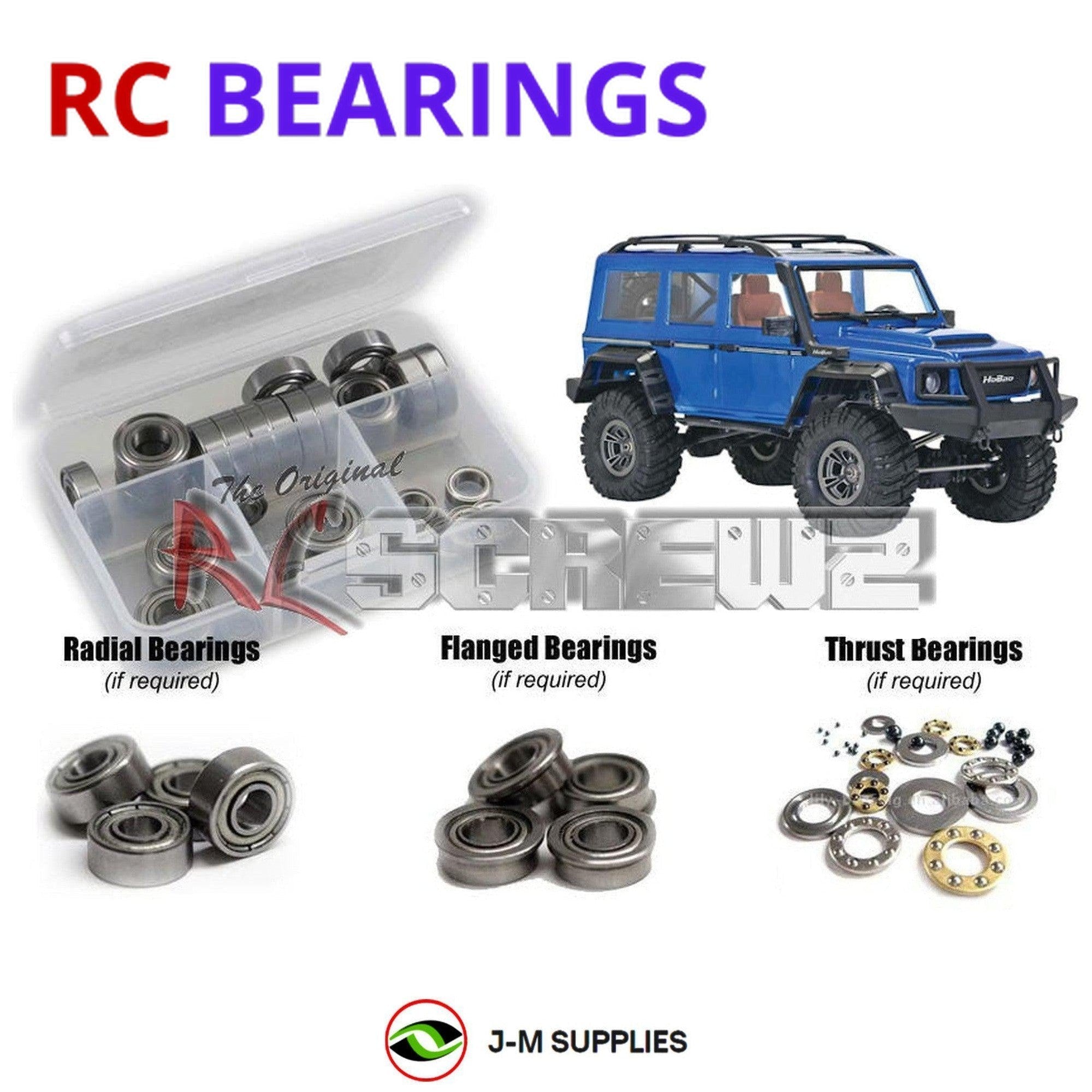 RCScrewZ Metal Shielded Bearings ofn083b for Ofna/Hobao DC-1 Trail Crawler | KIT - Picture 1 of 12