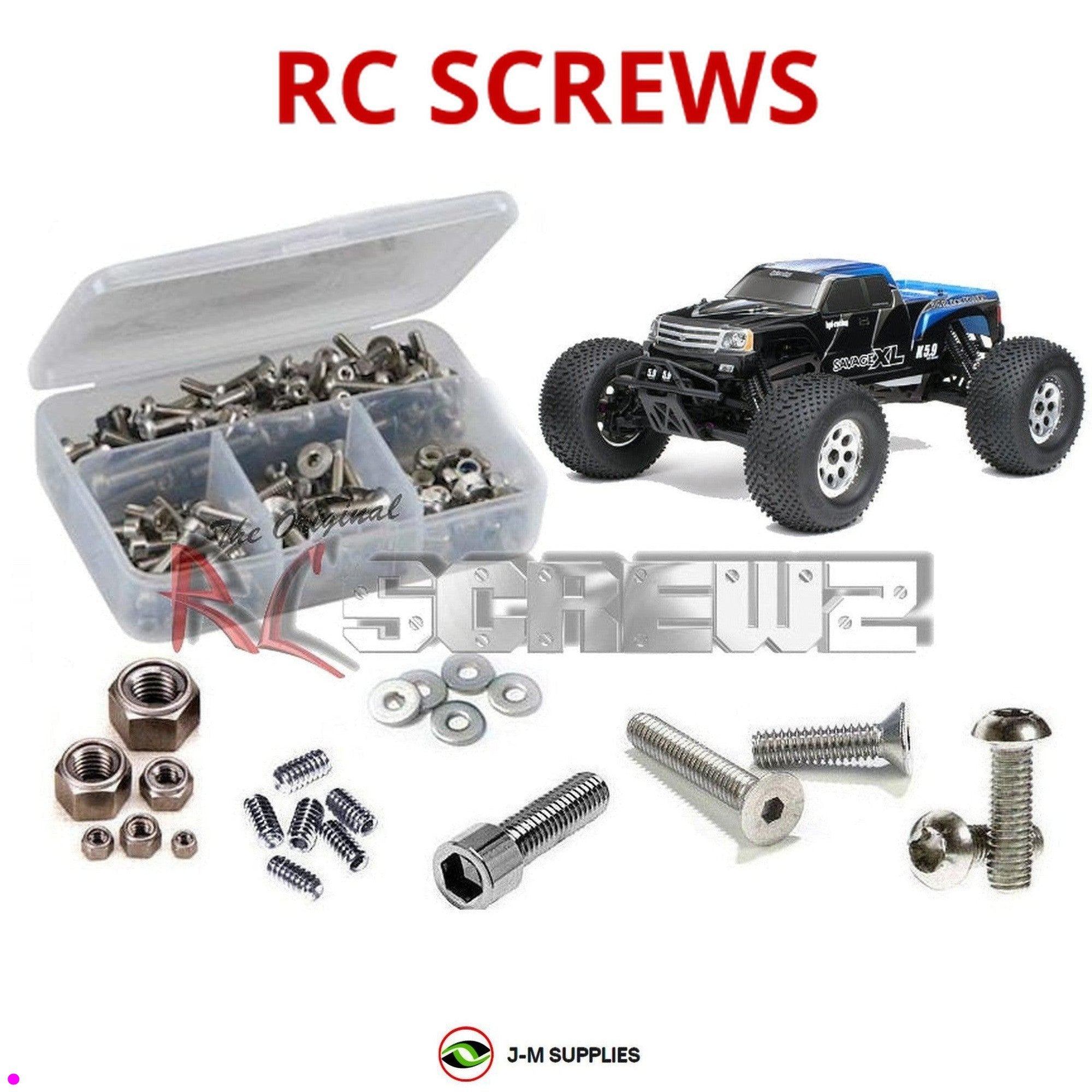 RCScrewZ Stainless Steel Screw Kit hpi044 for HPI Racing Savage XL - Picture 1 of 12