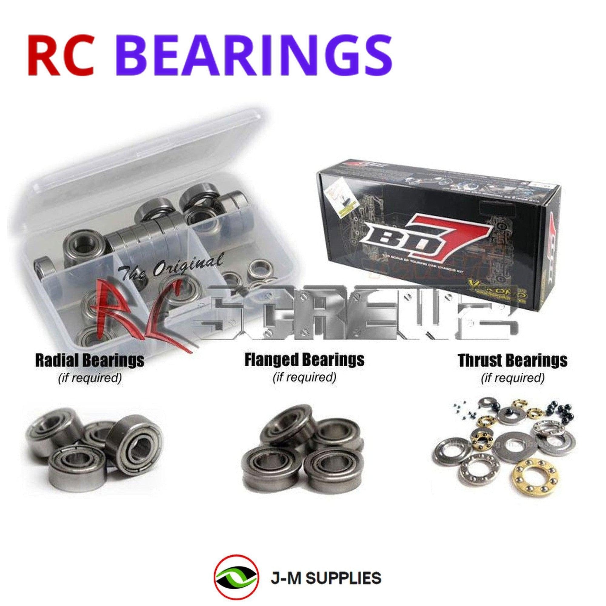 RCScrewZ Metal Shielded Bearing Kit yok016b for Yokomo BD-7 1/10th Onroad - Picture 1 of 12