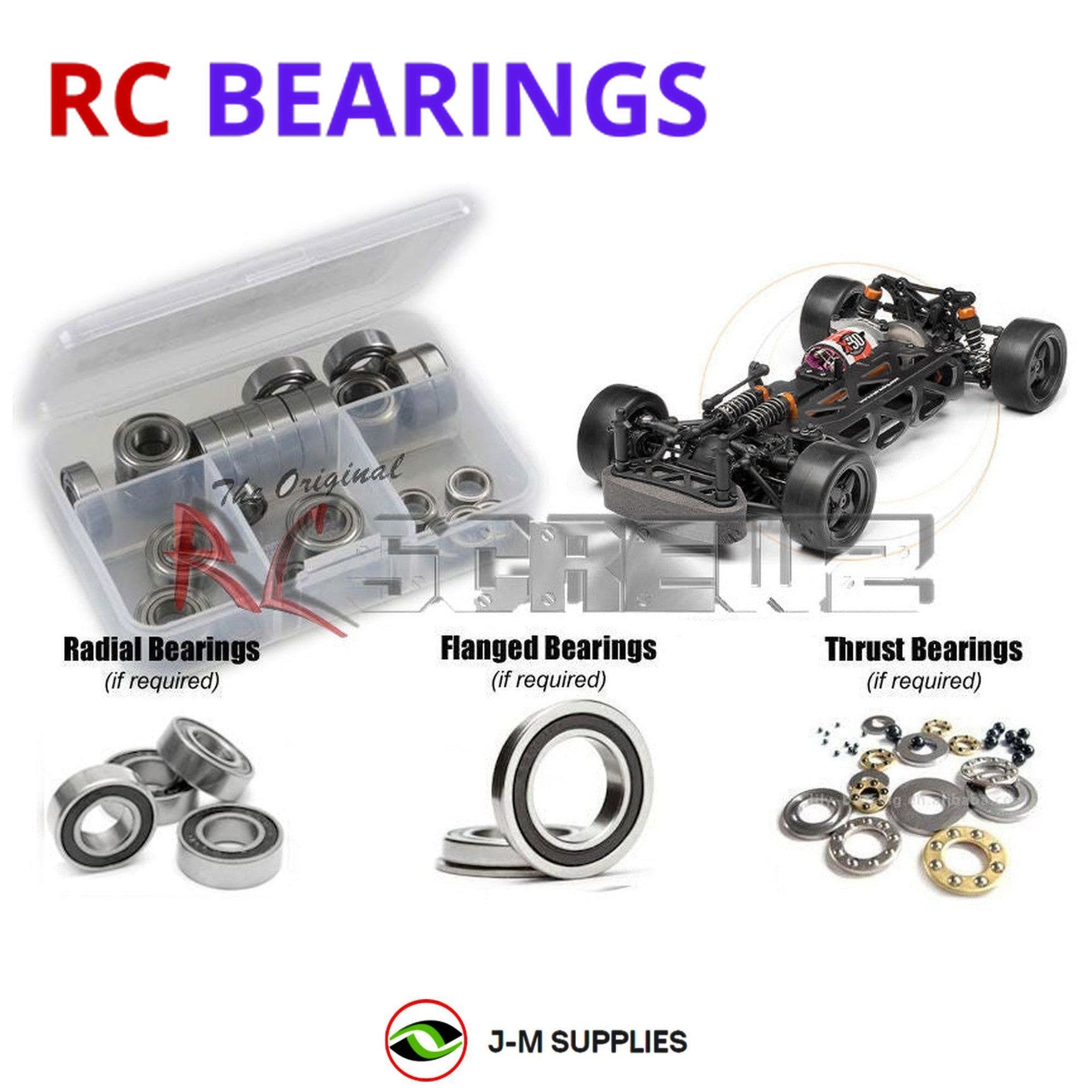 RCScrewZ Rubber Shielded Bearing Kit hpi051r for HPI Racing Cup Racer #100595 - Picture 1 of 12