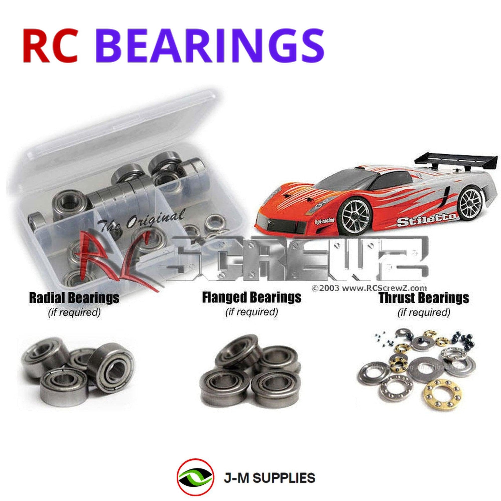 RCScrewZ Metal Shielded Bearing Kit hpi039b for HPI Racing Sprint 2 RTR #704/705 - Picture 1 of 12