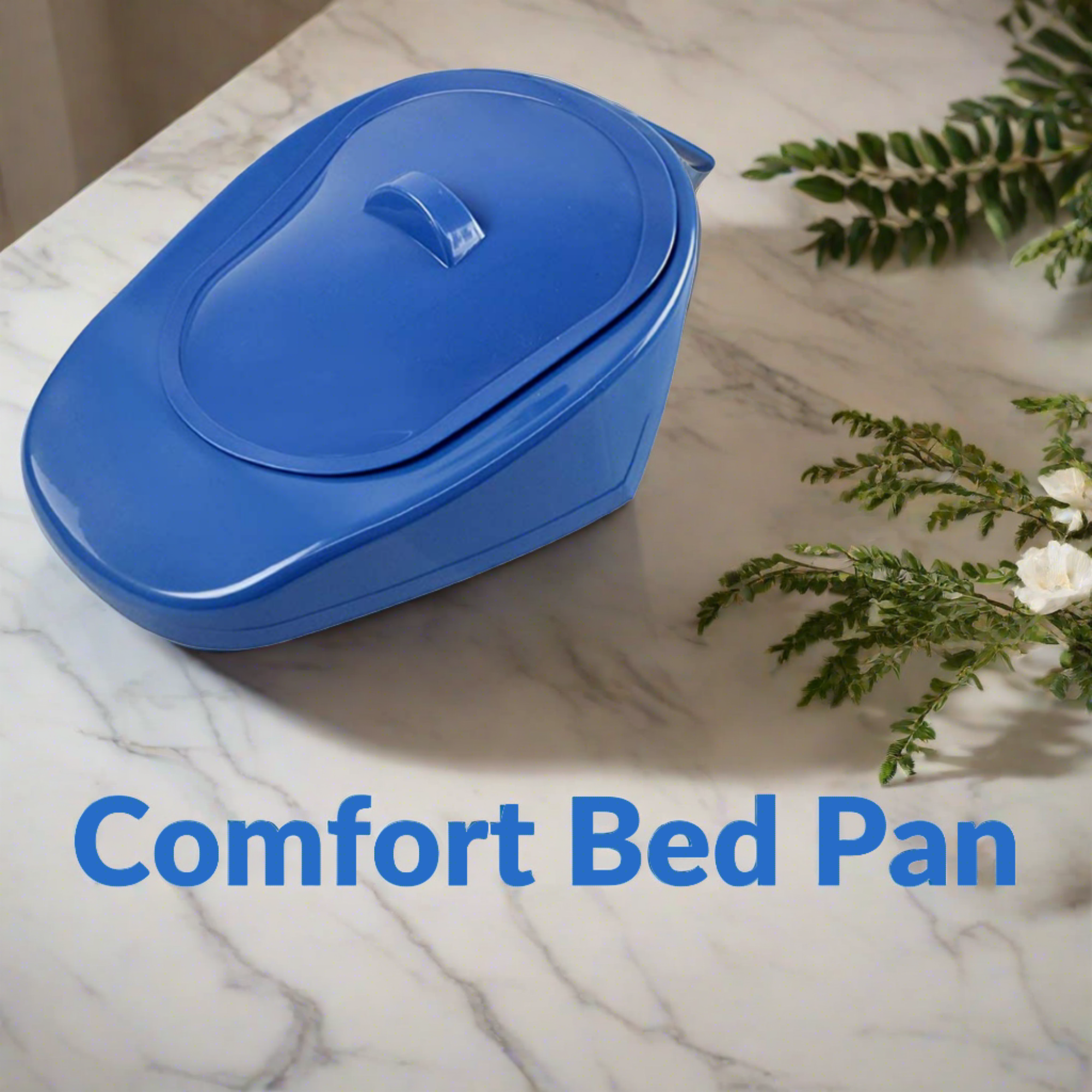 InnoEdge Medical Comfort/Standard Compact Bed Pan - Autoclavable, 300 lbs, Blue. - Picture 5 of 12