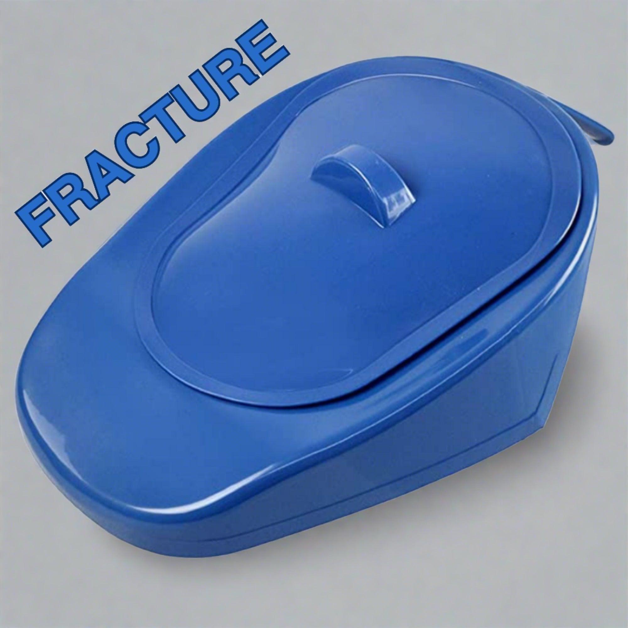 InnoEdge Medical 'Fracture' Compact Bed Pan - Autoclavable, Portable, 300lb Blue - Picture 1 of 12