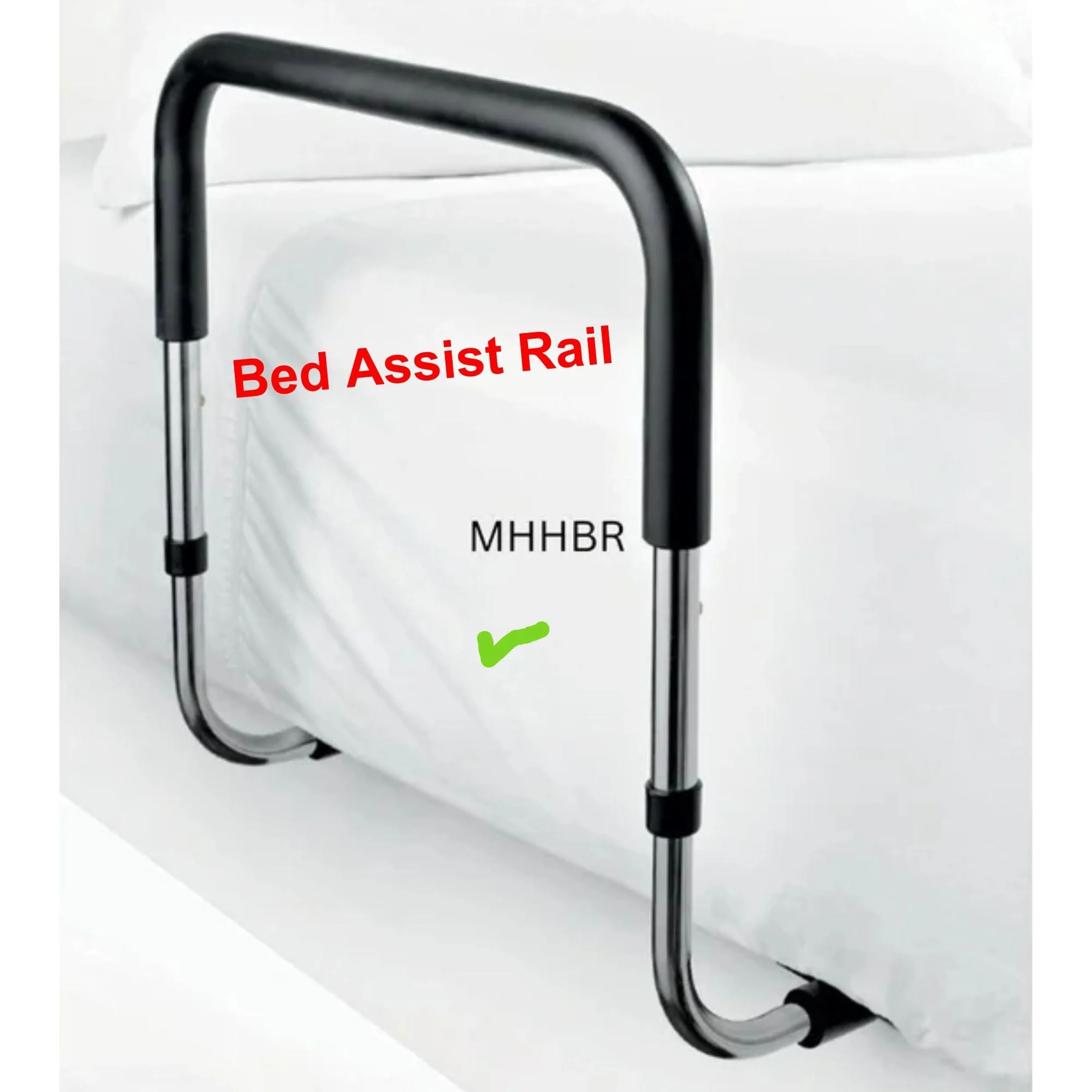 MOBB Bed Assist Rail - Foam Rubber Grip Handle, Durable, Fits 12"-16" Mattresses - Picture 1 of 12