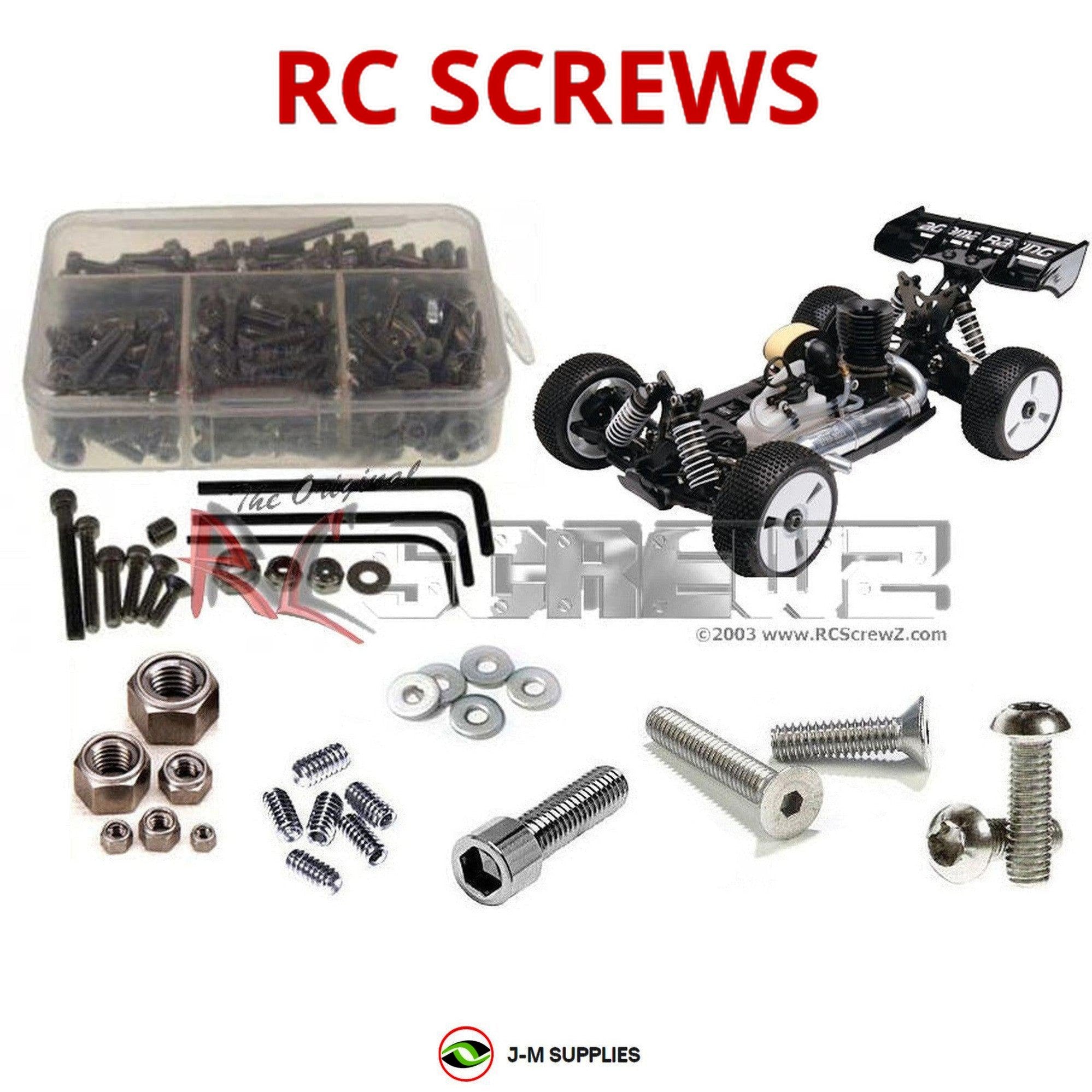 RCScrewZ Stainless Screw Kit aga001 for Agama Racing A8/Evo 1/8th Nitro Buggy - Picture 1 of 12