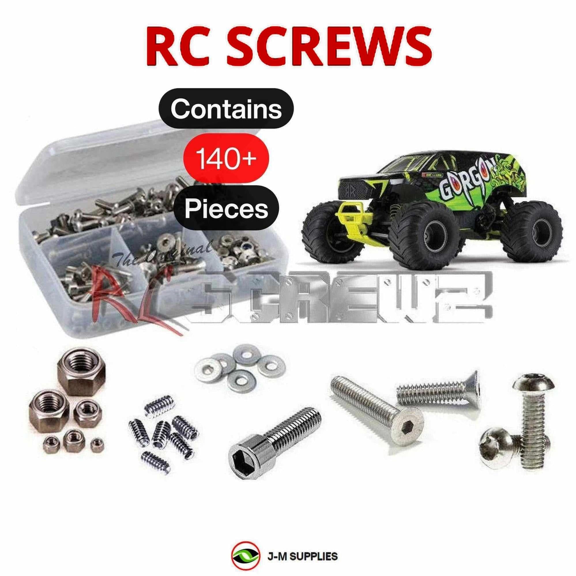 RCScrewZ Stainless Screw Kt ara051 for Arrma 1/10 Gorgon 4X2 MEGA MT RTR ARA3230 - Picture 1 of 12