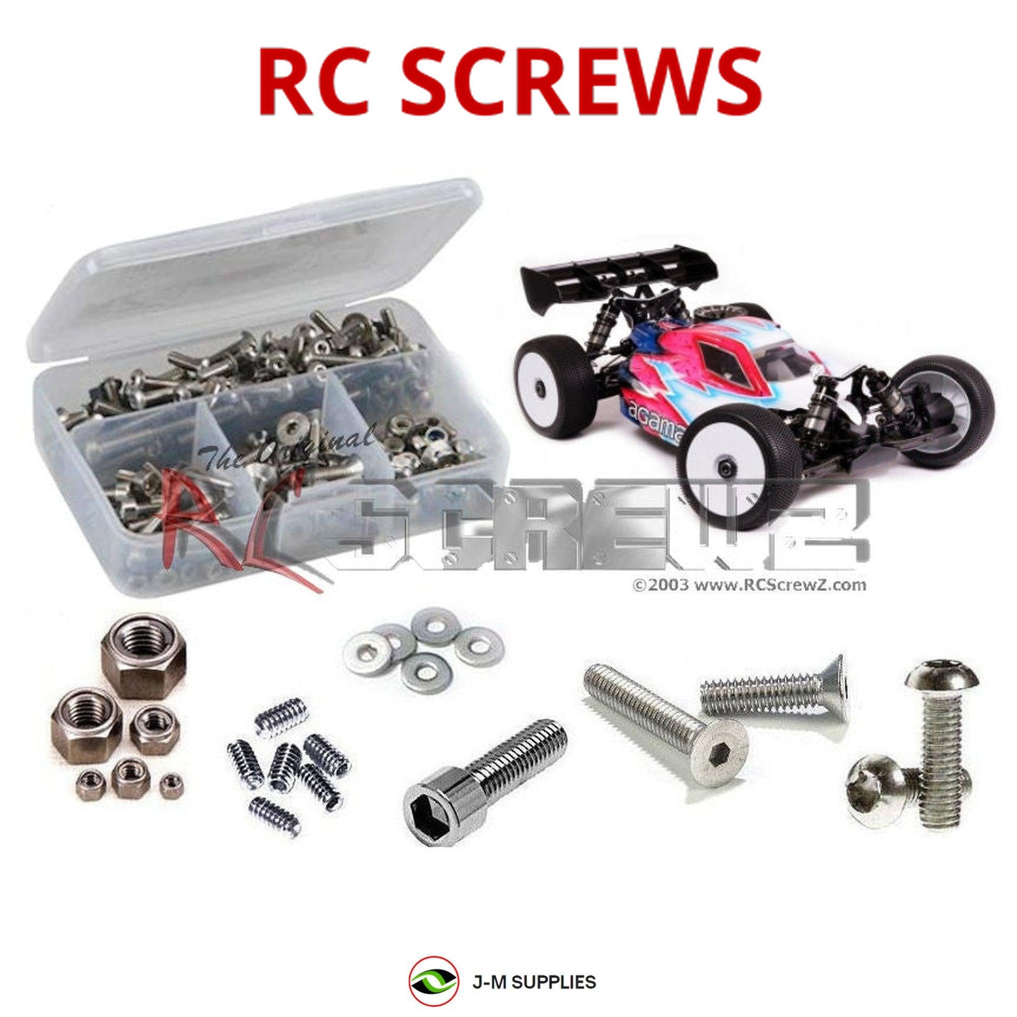 RCScrewZ Stainless Screw Kit aga004 for Agama Racing A319/P 1/8th Nitro Buggy - Picture 1 of 12