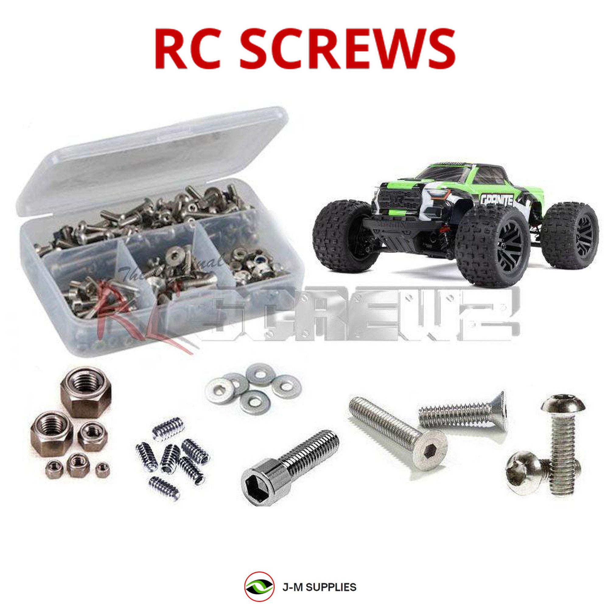 RCScrewZ Stainless Screws ara053 for Arrma Granite Grom Mega 1/18 Monstr ARA2102 - Picture 1 of 12