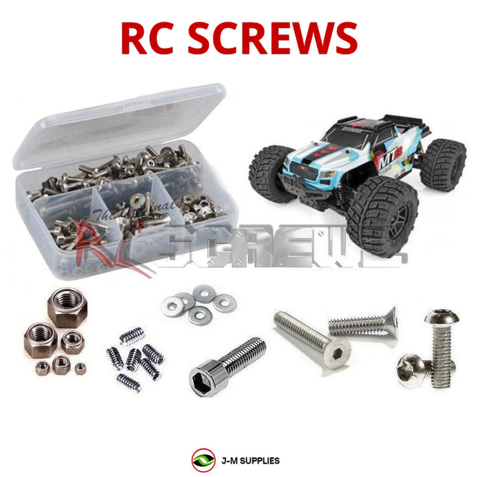 RCScrewZ Stainless Steel Screw Kit asc133 for Associated Rival MT8 RTR #20520 - Picture 1 of 12