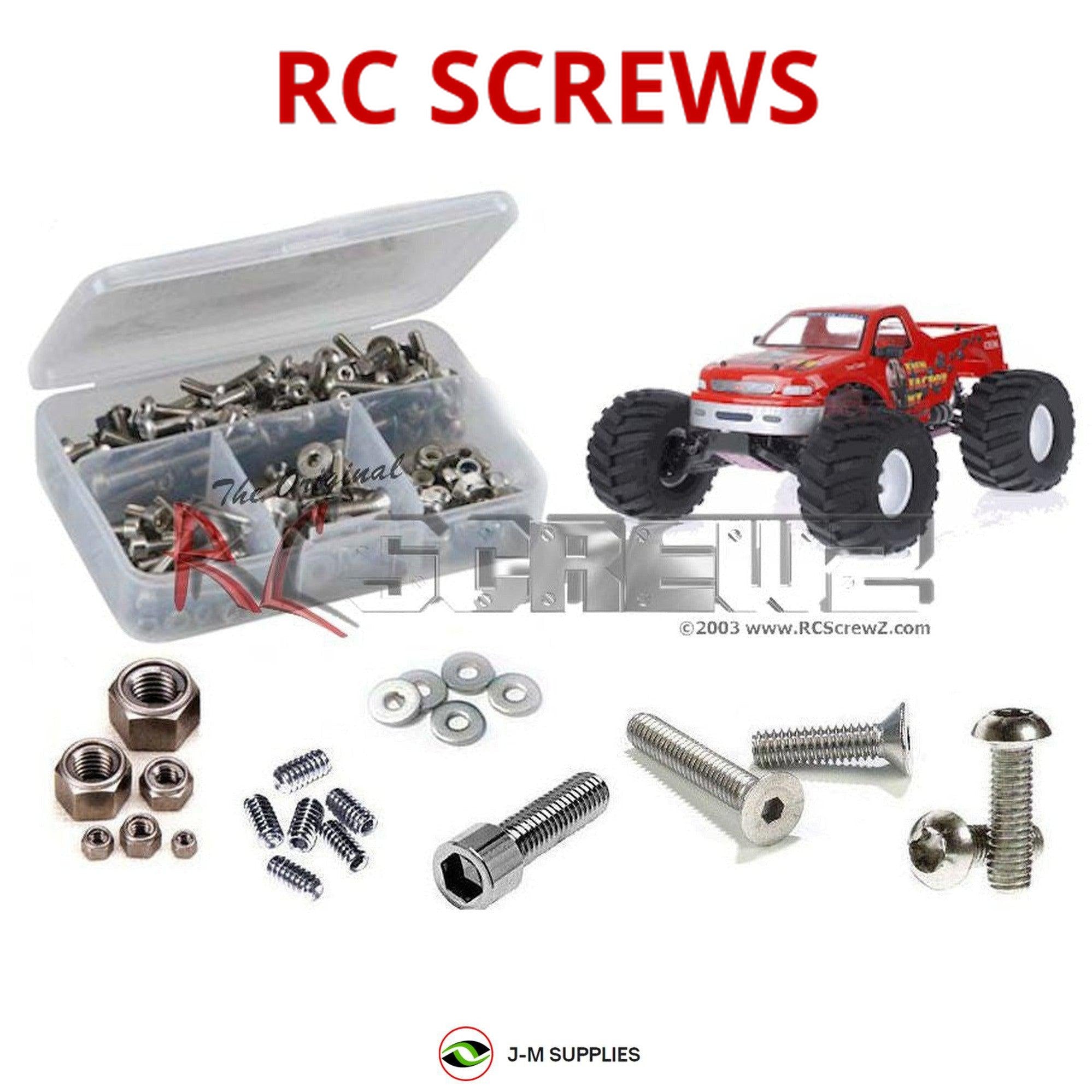 RCScrewZ Stainless Steel Screw Kit cen001 for CEN Racing Fun Factor MT2/MT4 - Picture 1 of 12