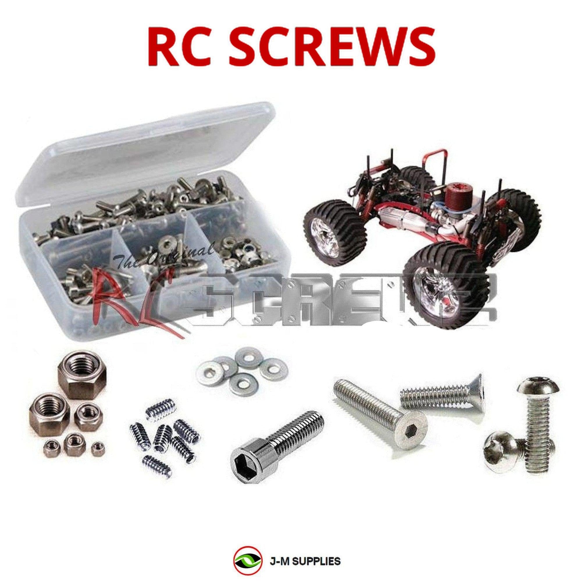 RCScrewZ Stainless Screw Kit cen002 for CEN Racing Genesis .46  .56 1/8 Nitro MT - Picture 1 of 12