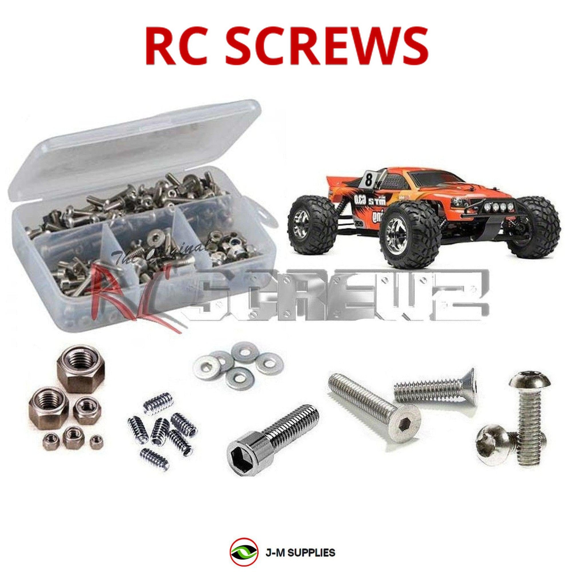 RCScrewZ Stainless Steel Screw Kit hpi038 for HPI Racing MT2 G3 Nitro - Picture 1 of 12