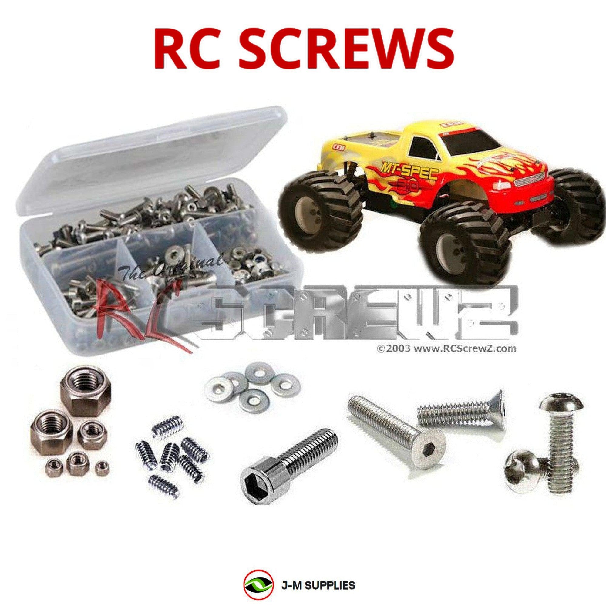 RCScrewZ Stainless Steel Screw Kit cen015 for CEN Racing MT Spec 3.0 - Picture 1 of 12