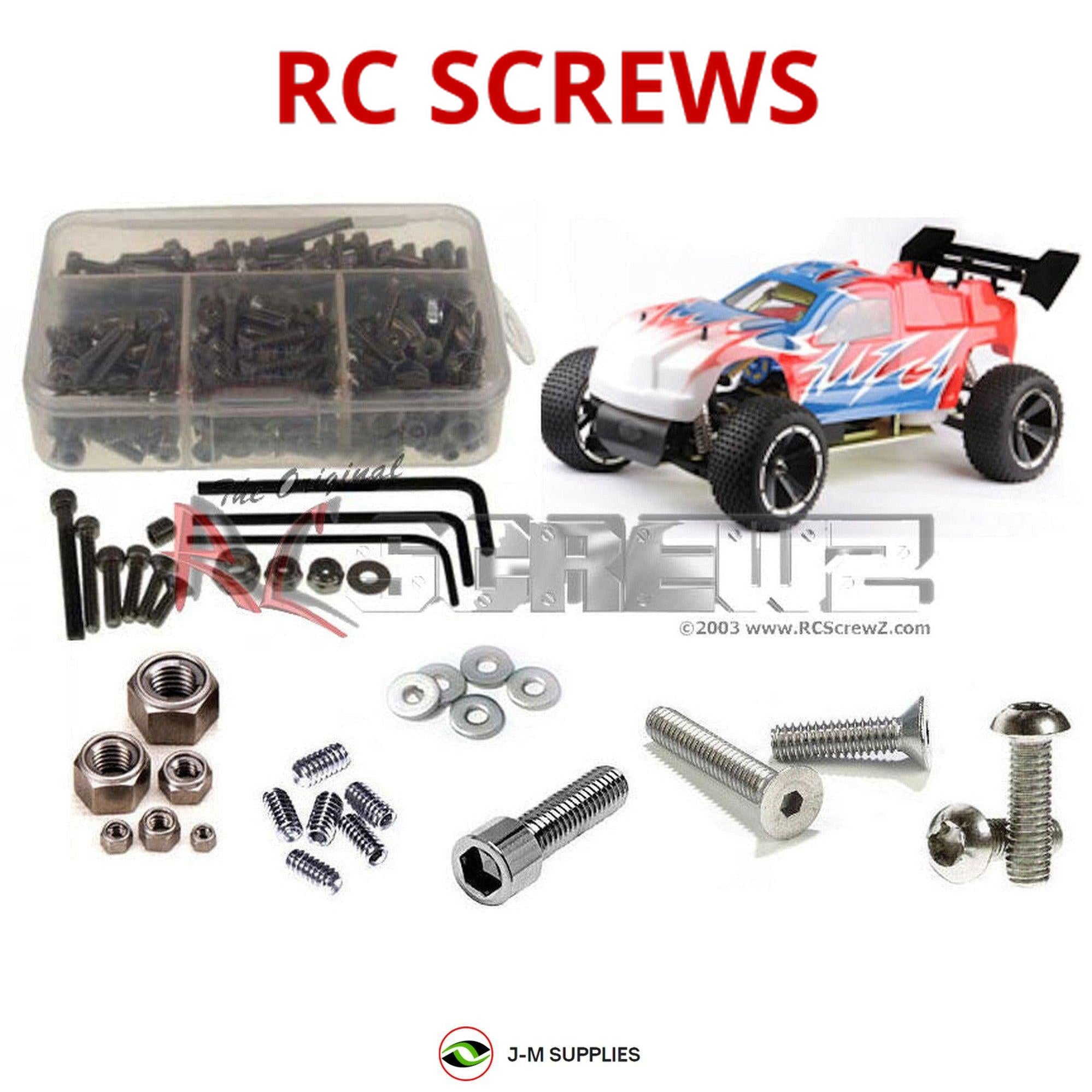 RCScrewZ Stainless Steel Screw Kit cen021 for CEN Racing Matrix 5 Truggy 1/5th - Picture 1 of 12