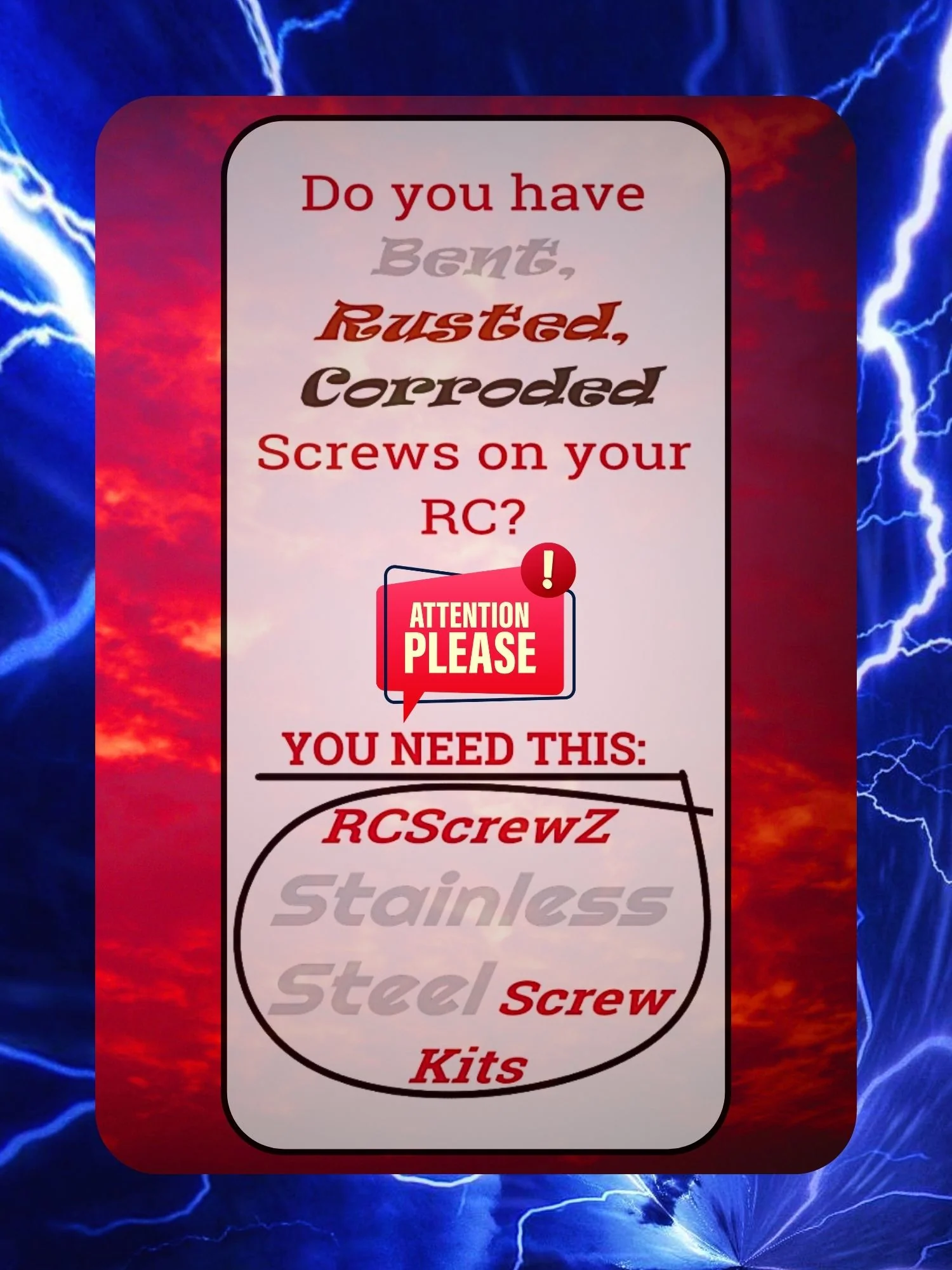 RCScrewZ Stainless Screw Kit kra001 for Kraken Vekta 5 1/5 KV7701/KV7702 | PRO - Picture 2 of 12
