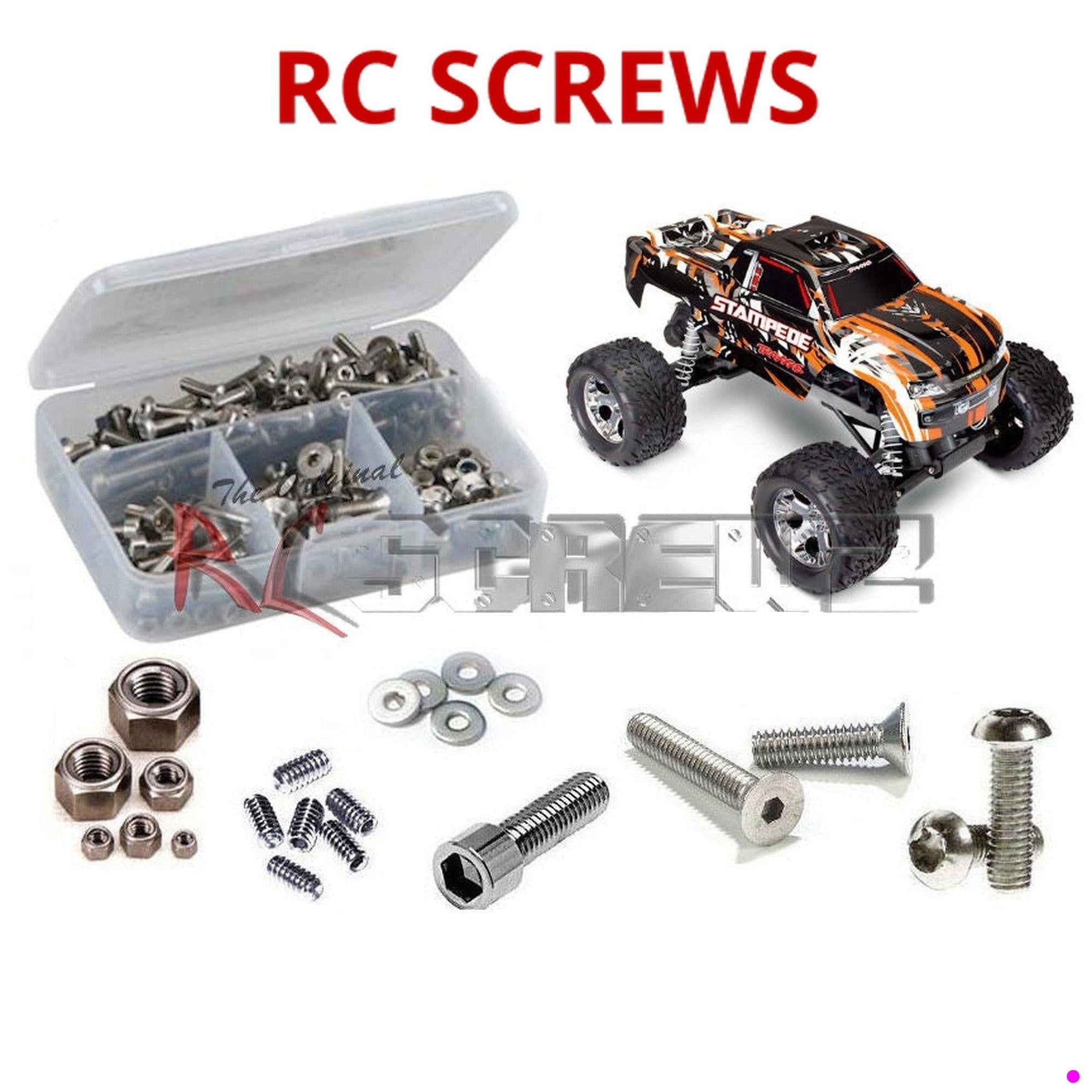 RCScrewZ Stainless Steel Screw Kit tra118 for Traxxas Stampede 2wd USB-C 36054-8 - Picture 1 of 12