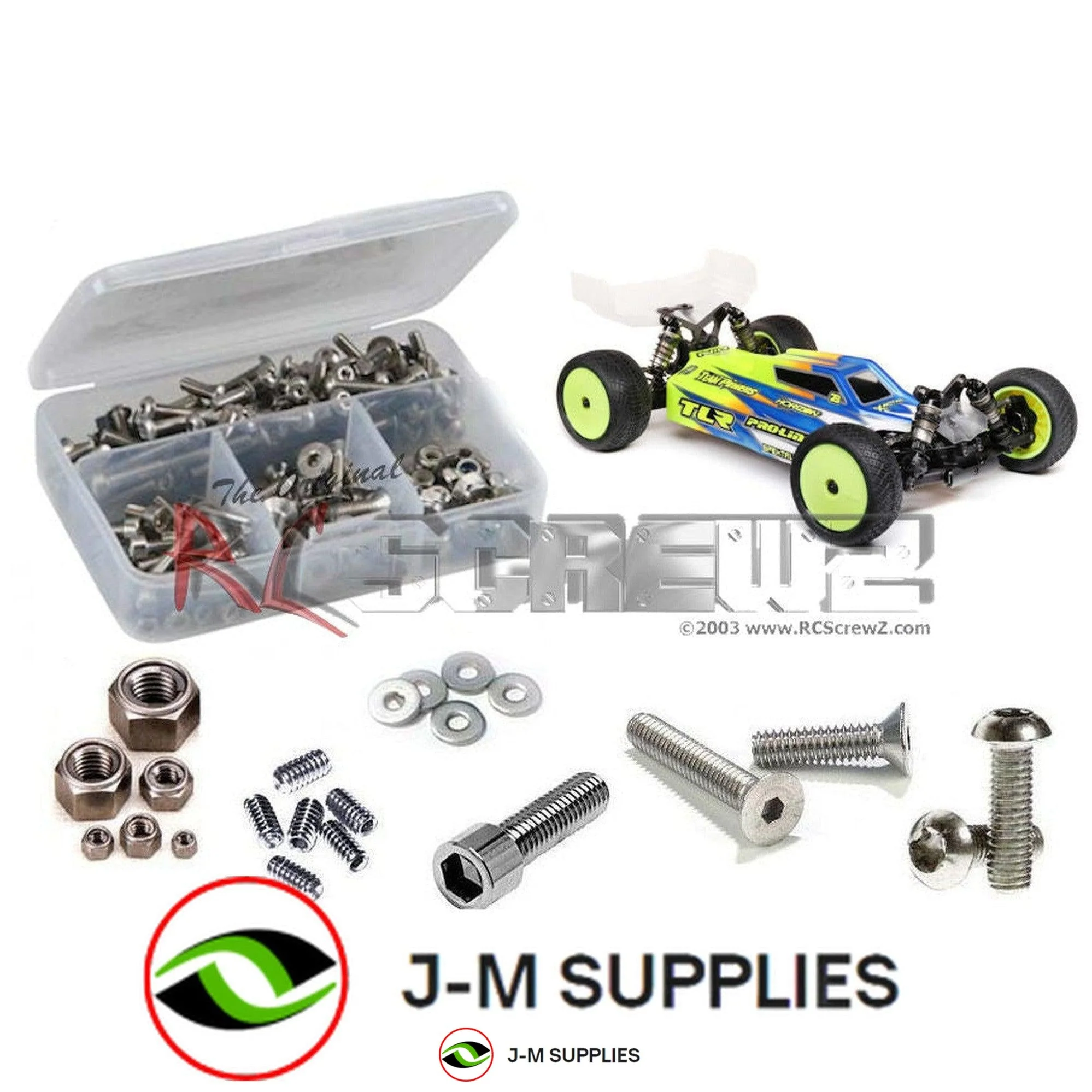 RCScrewZ Stainless Screw Kit+ los130 for Team Losi 22X-4 Elite 4wd TLR03026 - Picture 1 of 12