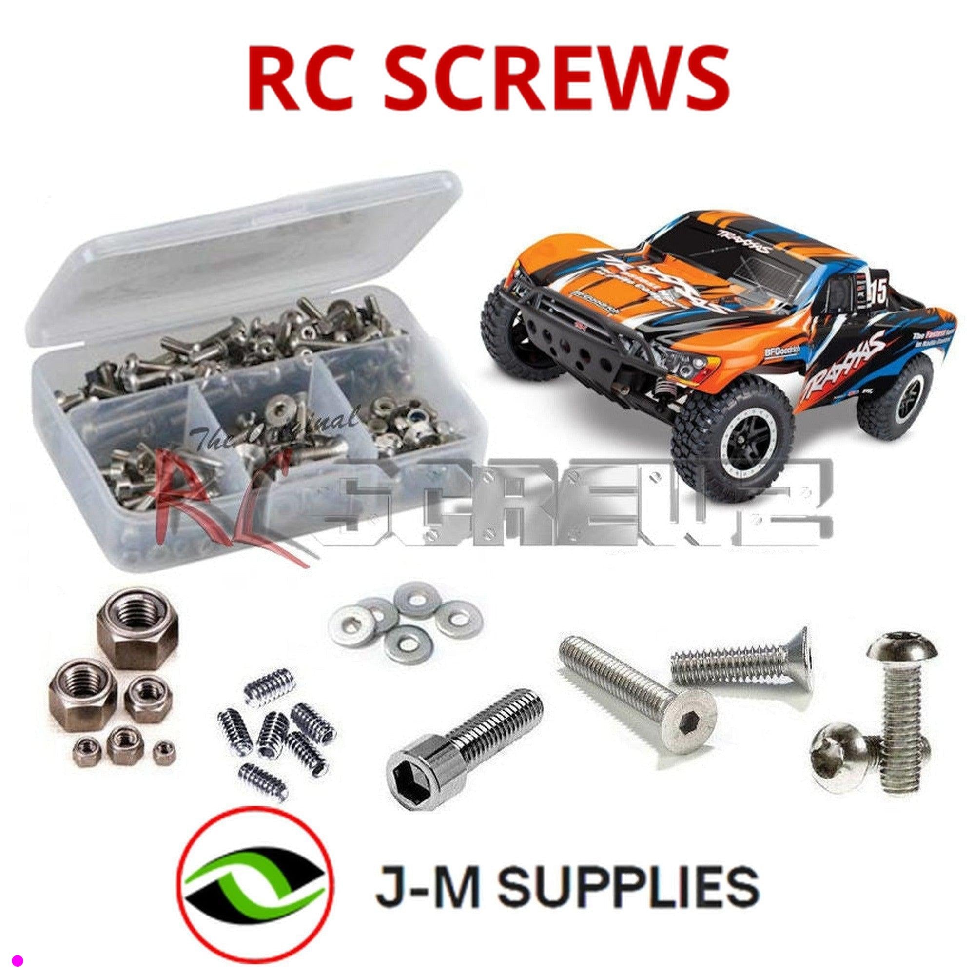 RCScrewZ Stainless Steel Screw Kit tra120 for Traxxas Slash 2wd USB-C #58034-8 - Picture 1 of 12